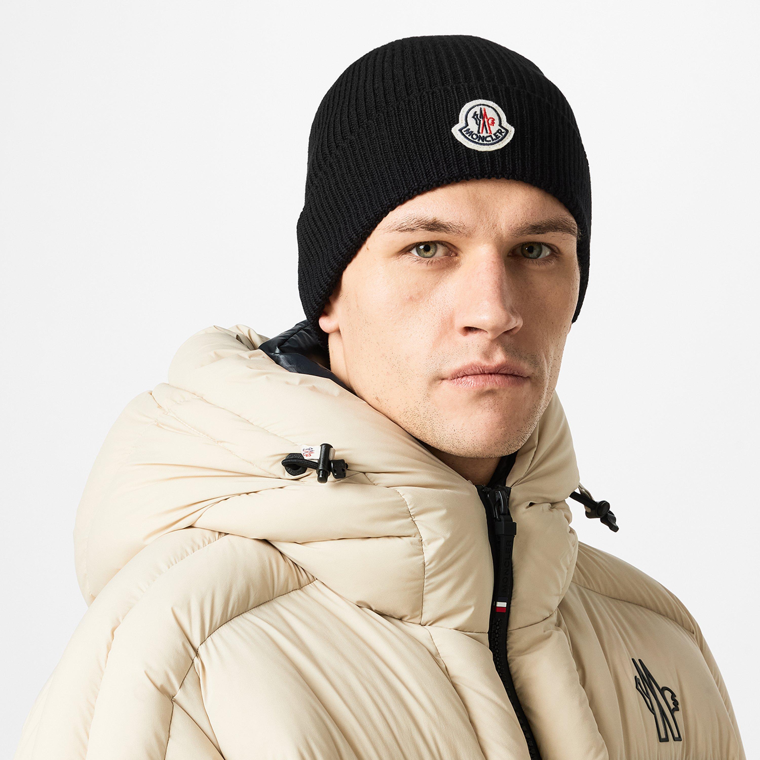Black 999 - Moncler - Pure Wool Beanie - 2