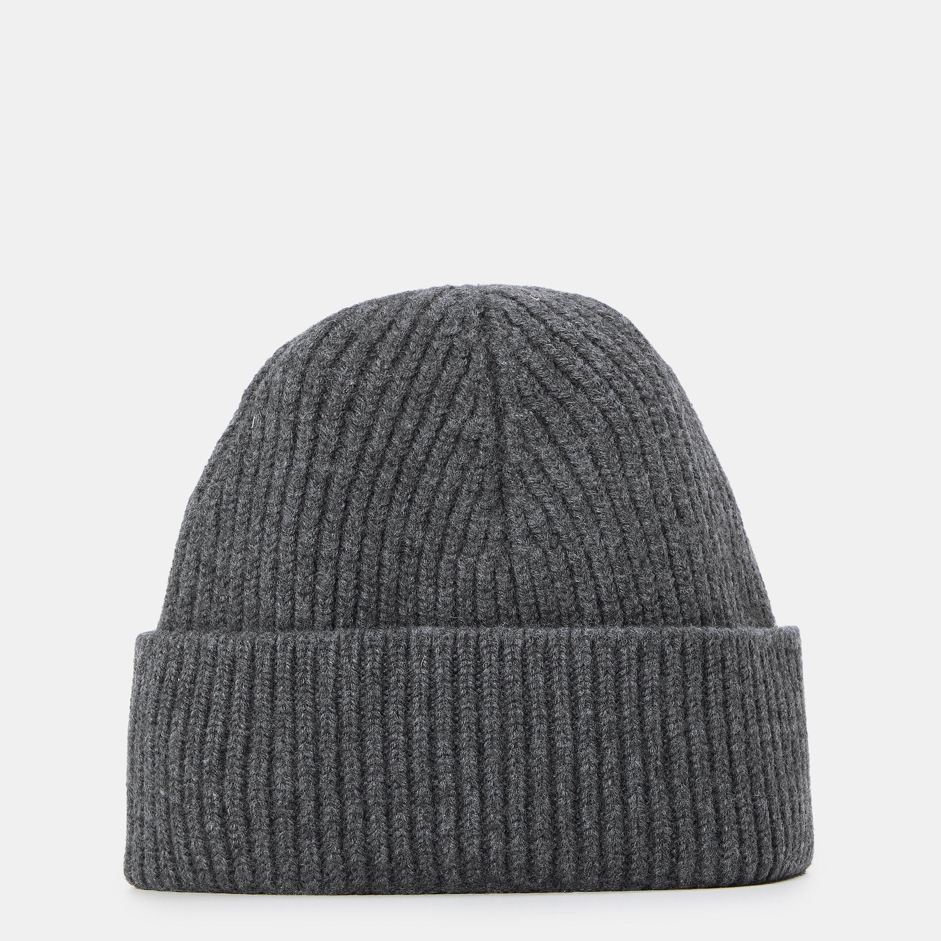 Grey/Black - Ami Paris - Ami Felted Beanie Sn61 - 2