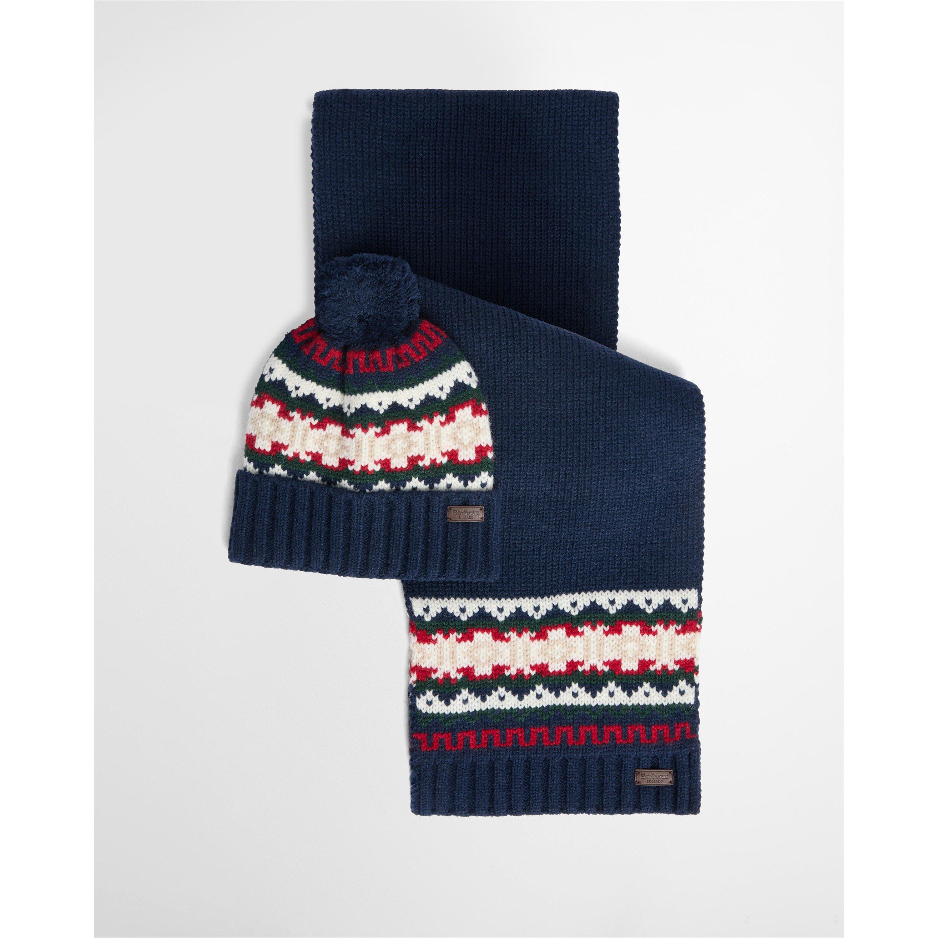 Evergreen - Barbour - Kane Knitted Beanie & Scarf Set - 1