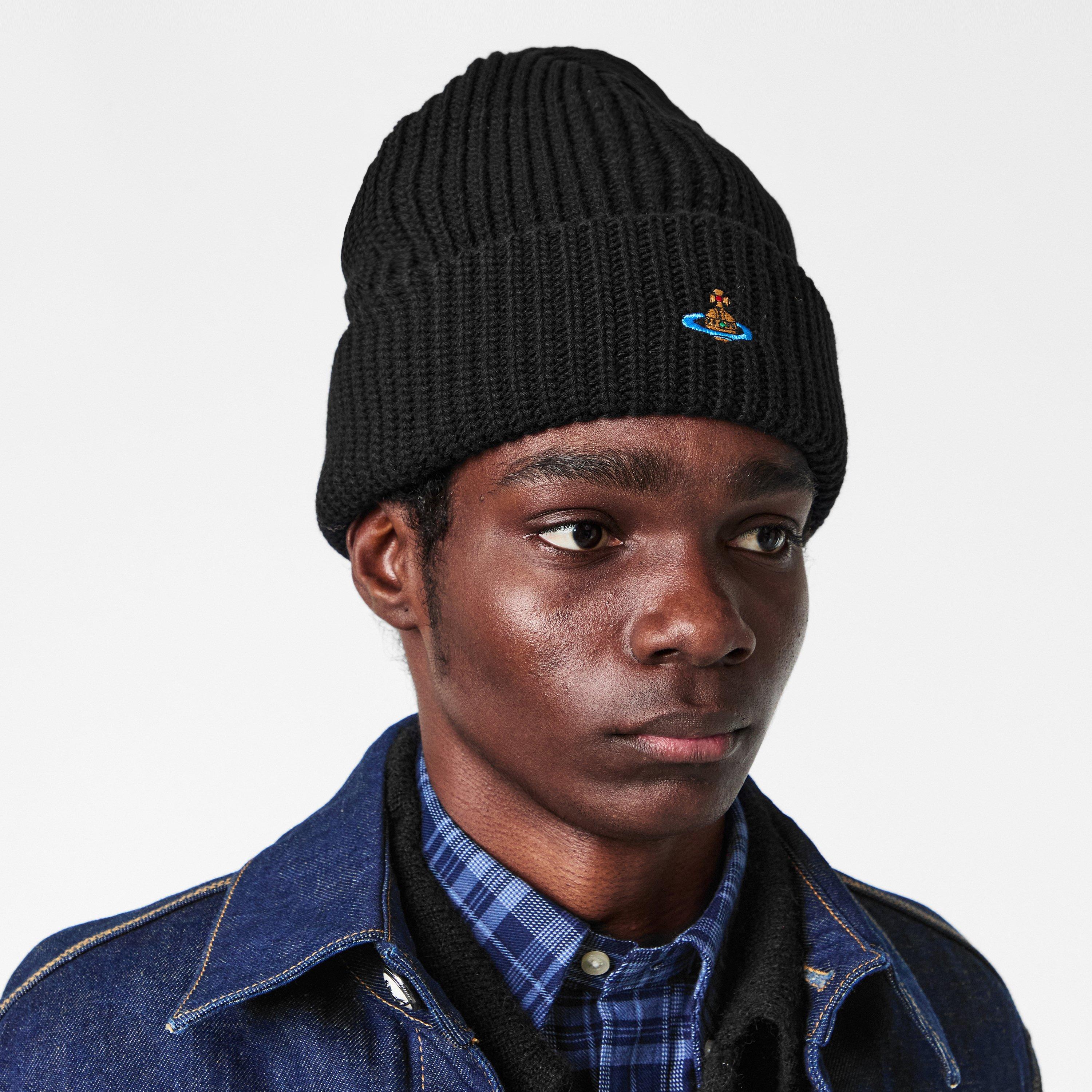 Black - Vivienne Westwood - Men's Viv Sport Beanies - 3