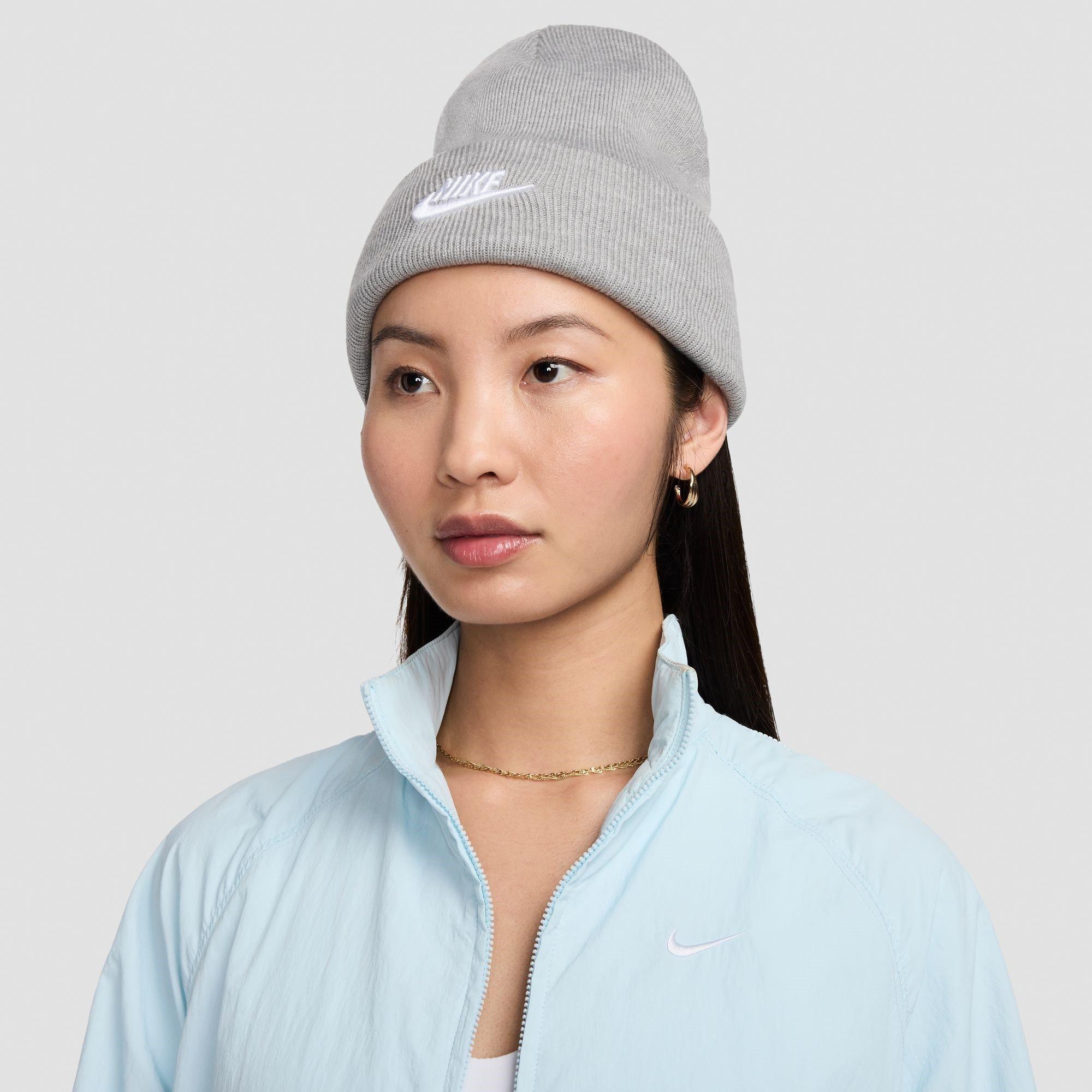 Nike  Nsw Peak Beanie Sn71 - Grey/White - Mens