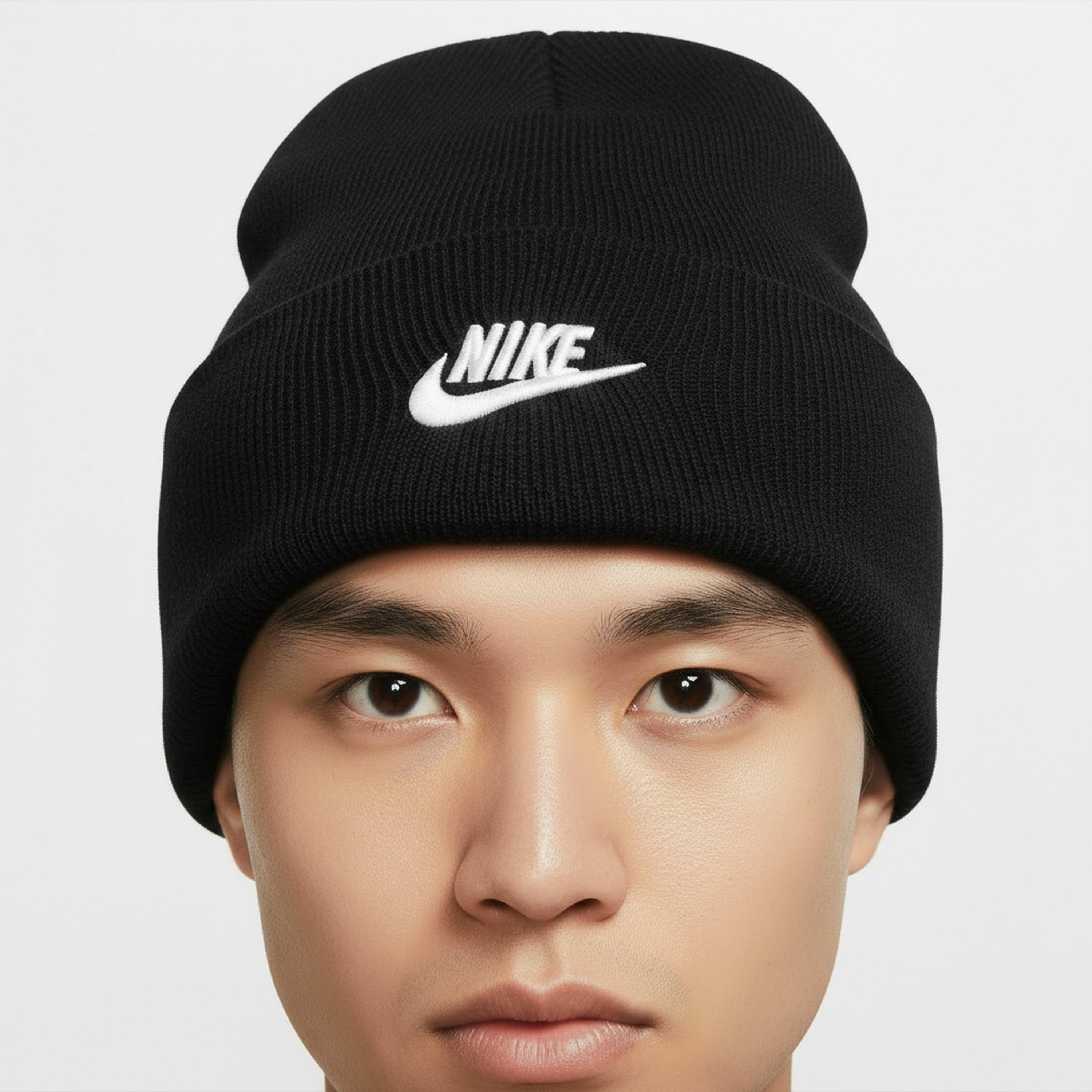 nike cuffed beanie black