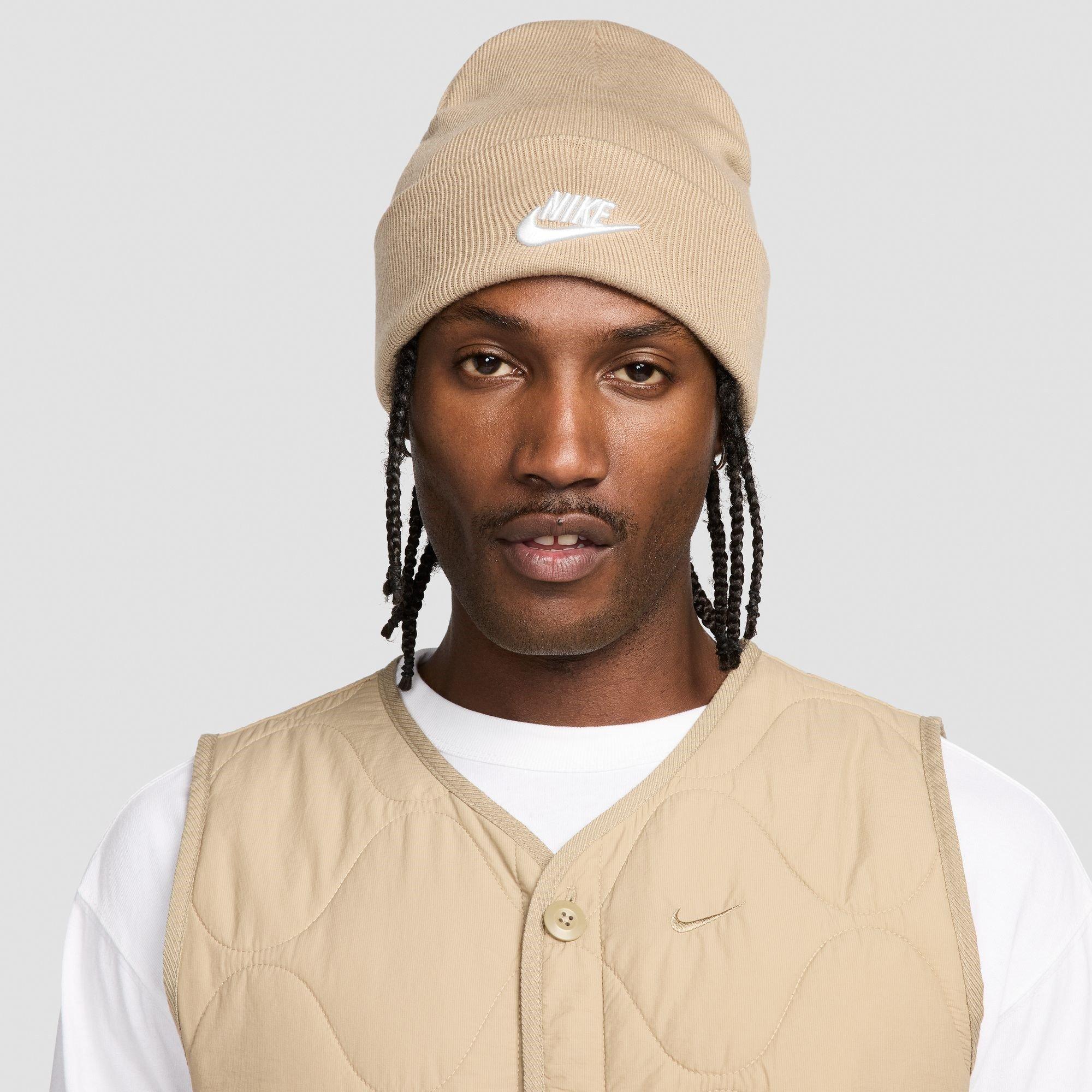 Nike  Nsw Peak Beanie Sn71 - Khaki/White - Mens