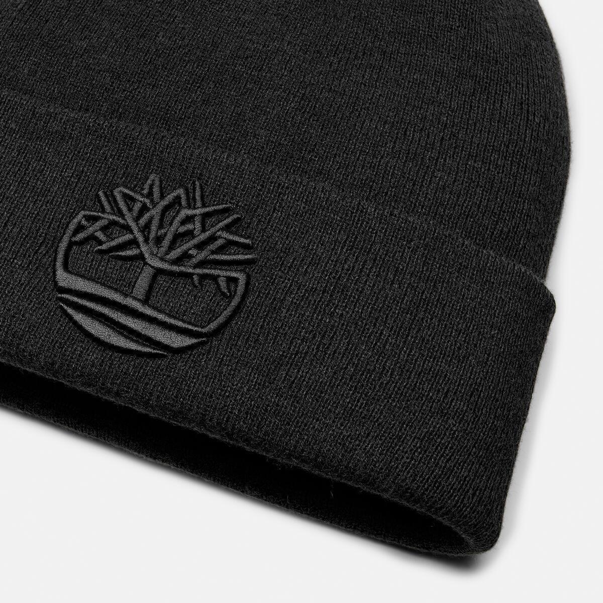 Black - Timberland - Men's Timberland Logo Beanies - 2