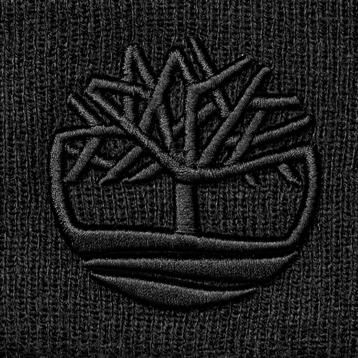 Black - Timberland - Men's Timberland Logo Beanies - 3