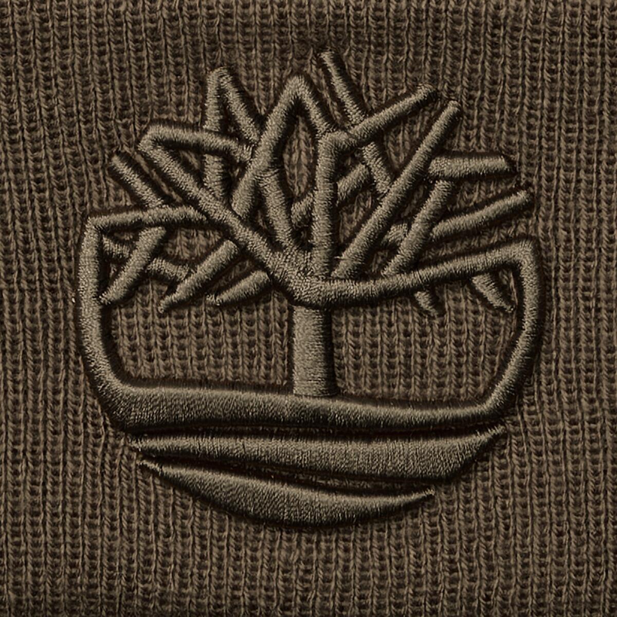 Choco Chip - Timberland - Men's Logo Ribbed Soft-Touch Beanie - 3