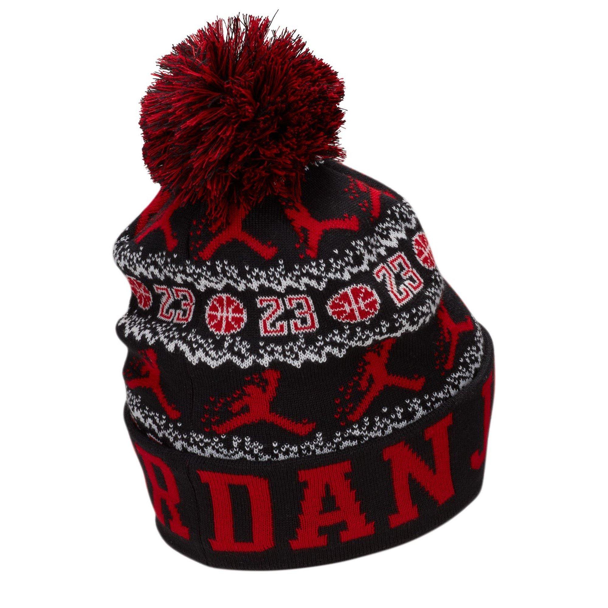 Zwart/Gym Rood/S - Nike - Nike Peak Beanie Aoj 99 - 2