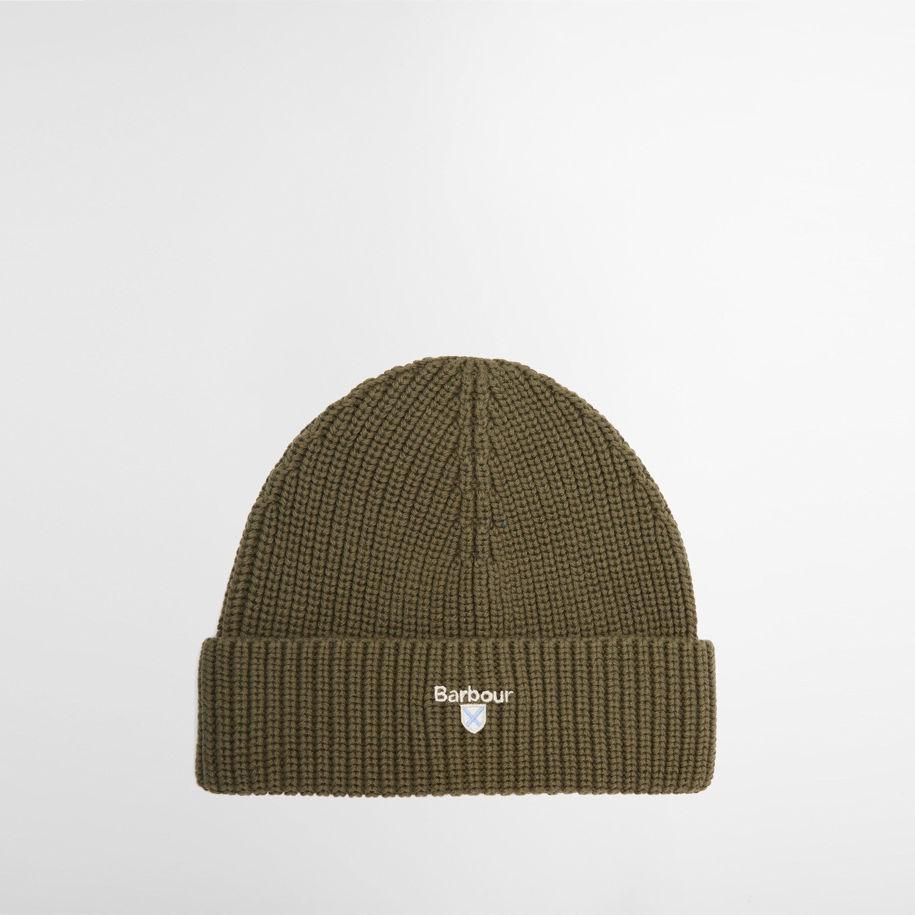 Olive - Barbour - Cascade Wool-Cotton Blend Beanie - 1