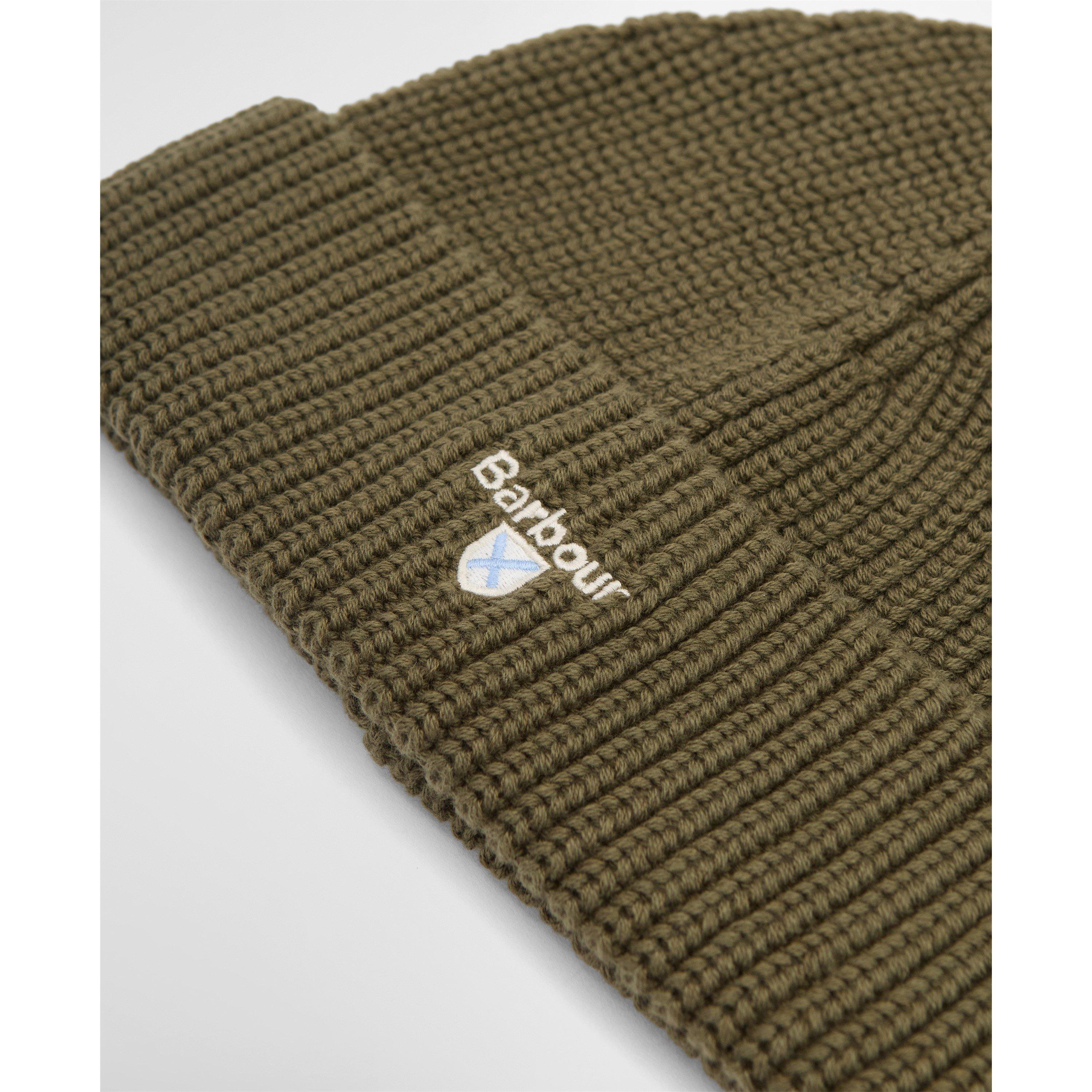 Olive - Barbour - Cascade Wool-Cotton Blend Beanie - 4
