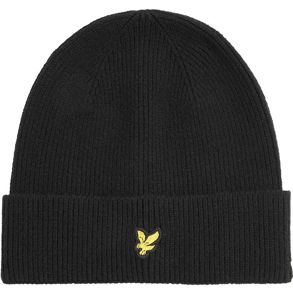 Black Z865 - Lyle and Scott - Kids' Logo Beanie - 1