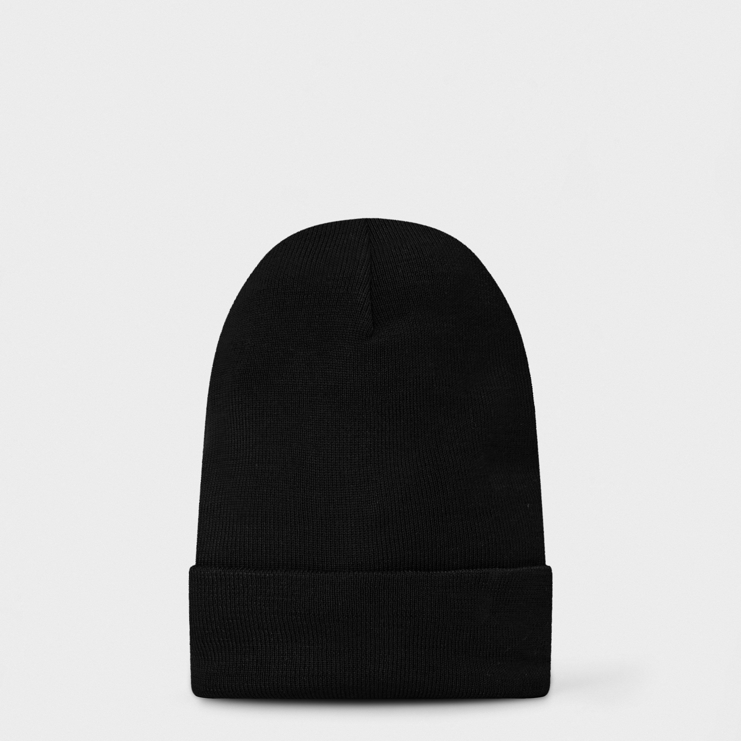 Black 999 - Moncler Grenoble - Men's Logo Ribbed Knit Cuffed Beanie - 2