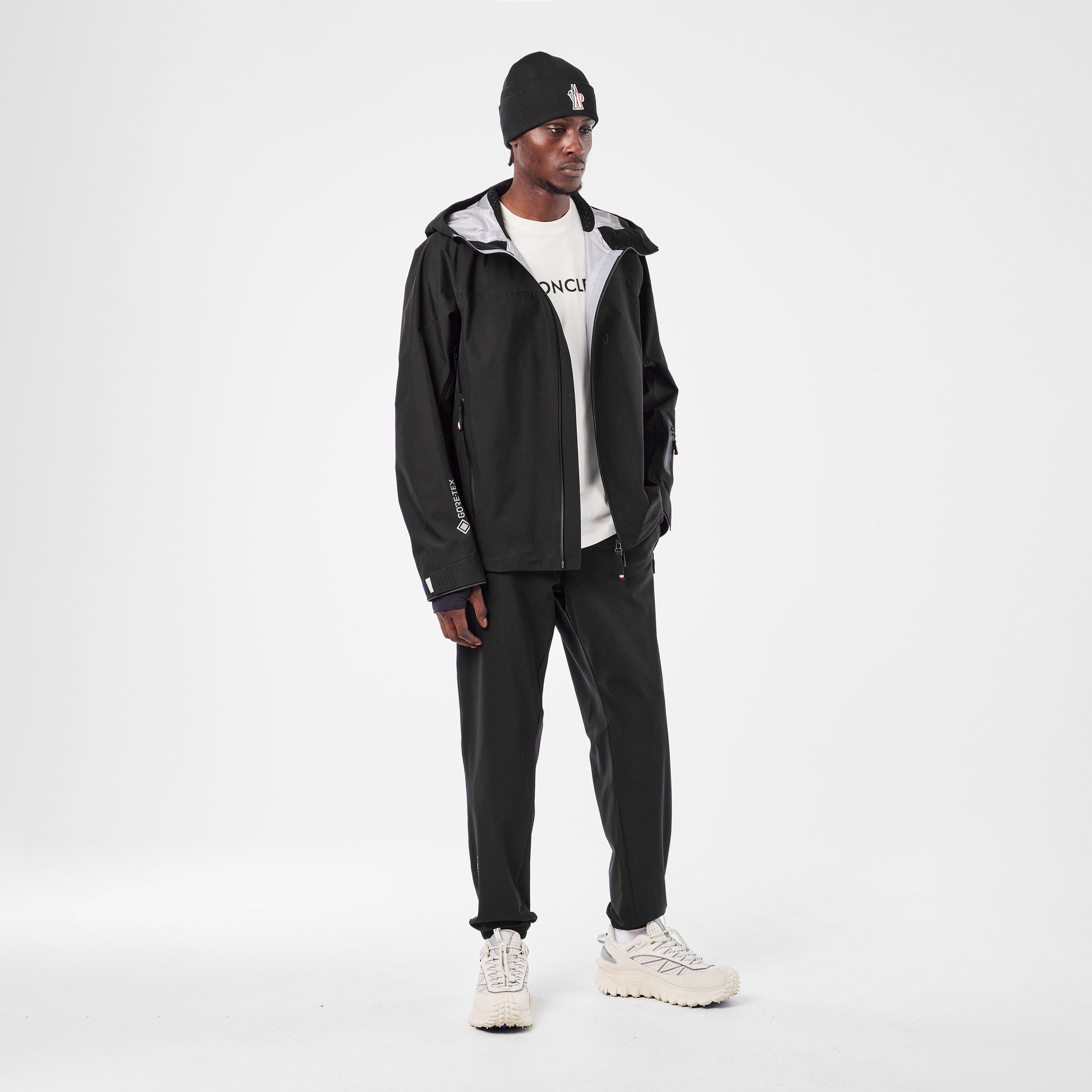 Black 999 - Moncler Grenoble - Men's Logo Ribbed Knit Cuffed Beanie - 5