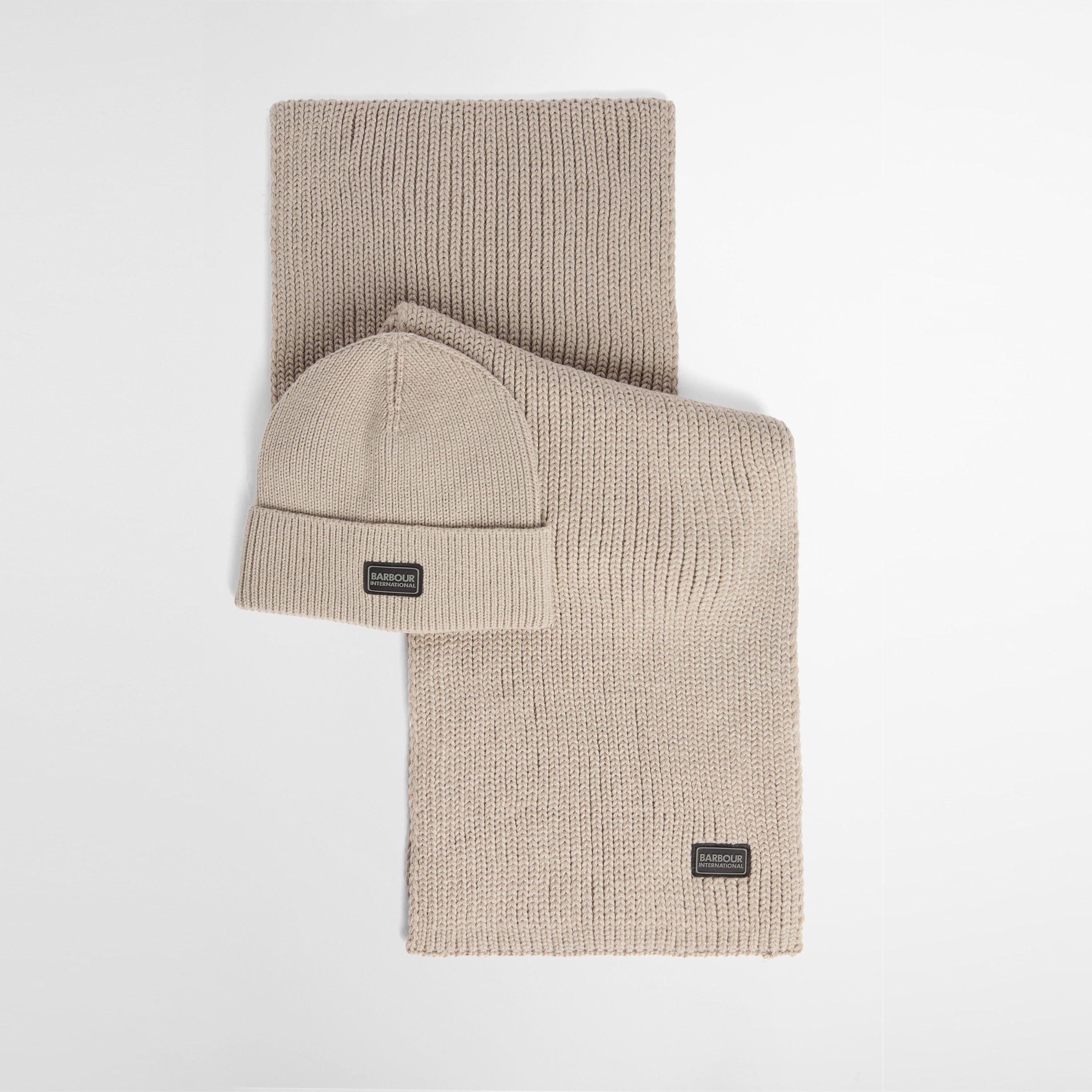Barbour International Sweeper Legacy Beanie & Scarf Gift Set