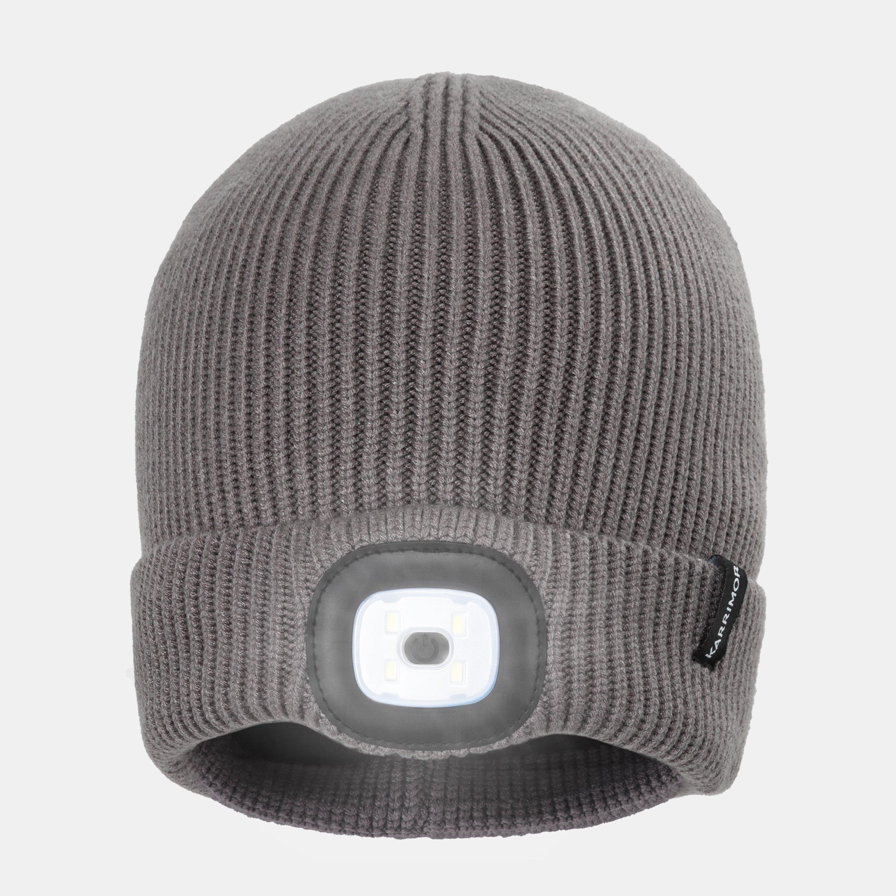Karrimor  Grey Led Viscose Beanie in Size Mens, Sports Direct - Image 2