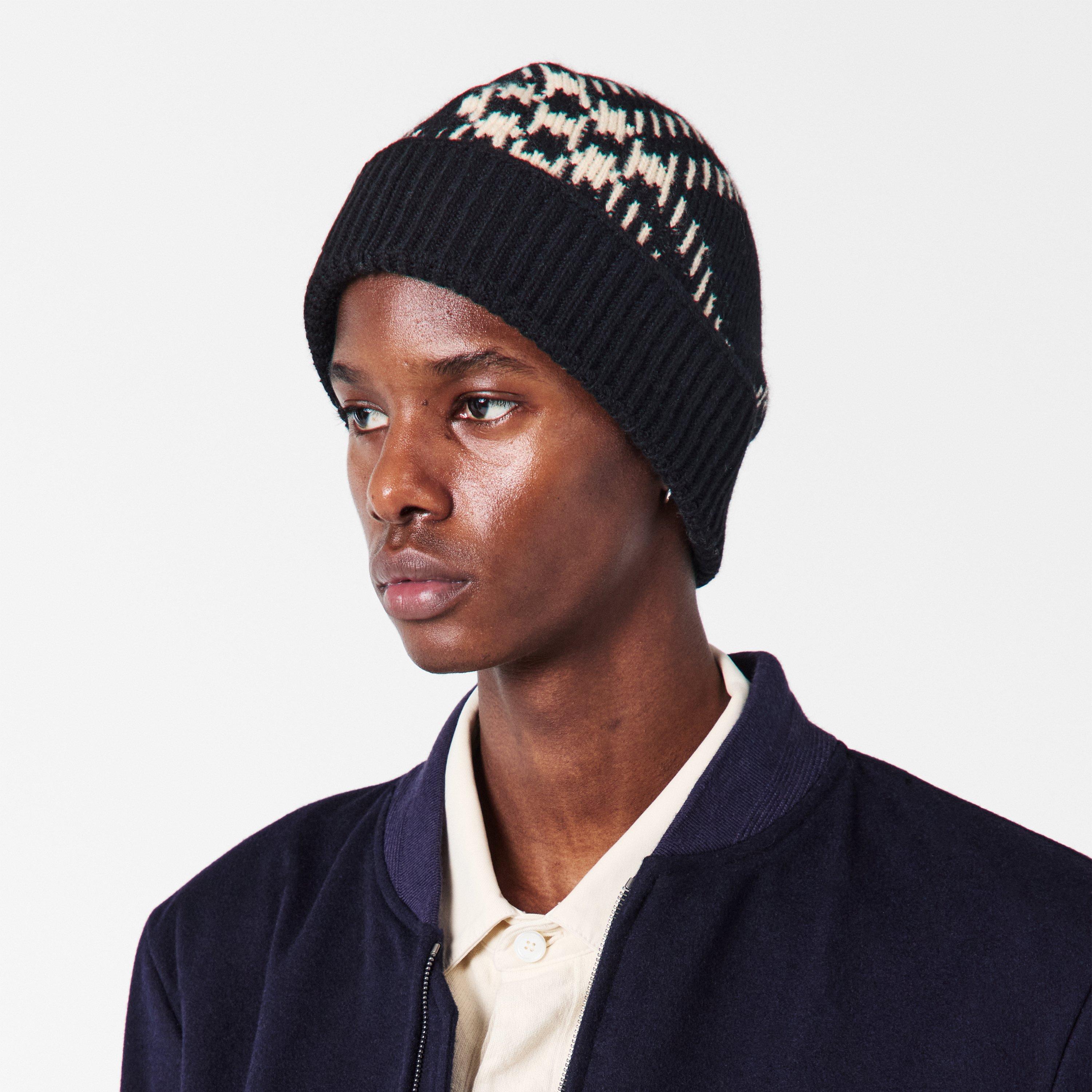 Black/Calico - Burberry - Adults Burb Check Beanie - 3