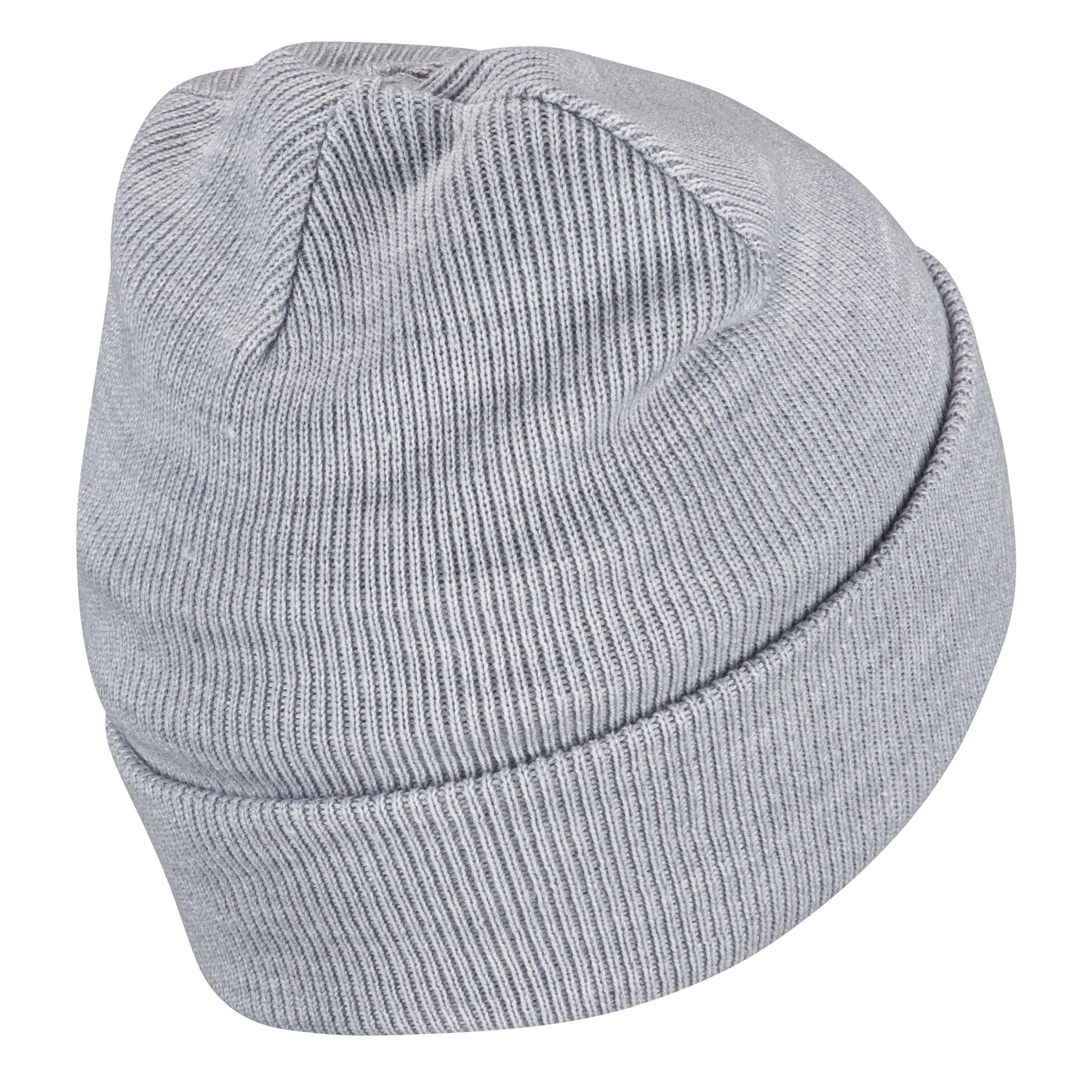 Grey/White - adidas - Adults Logo Beanies - 2