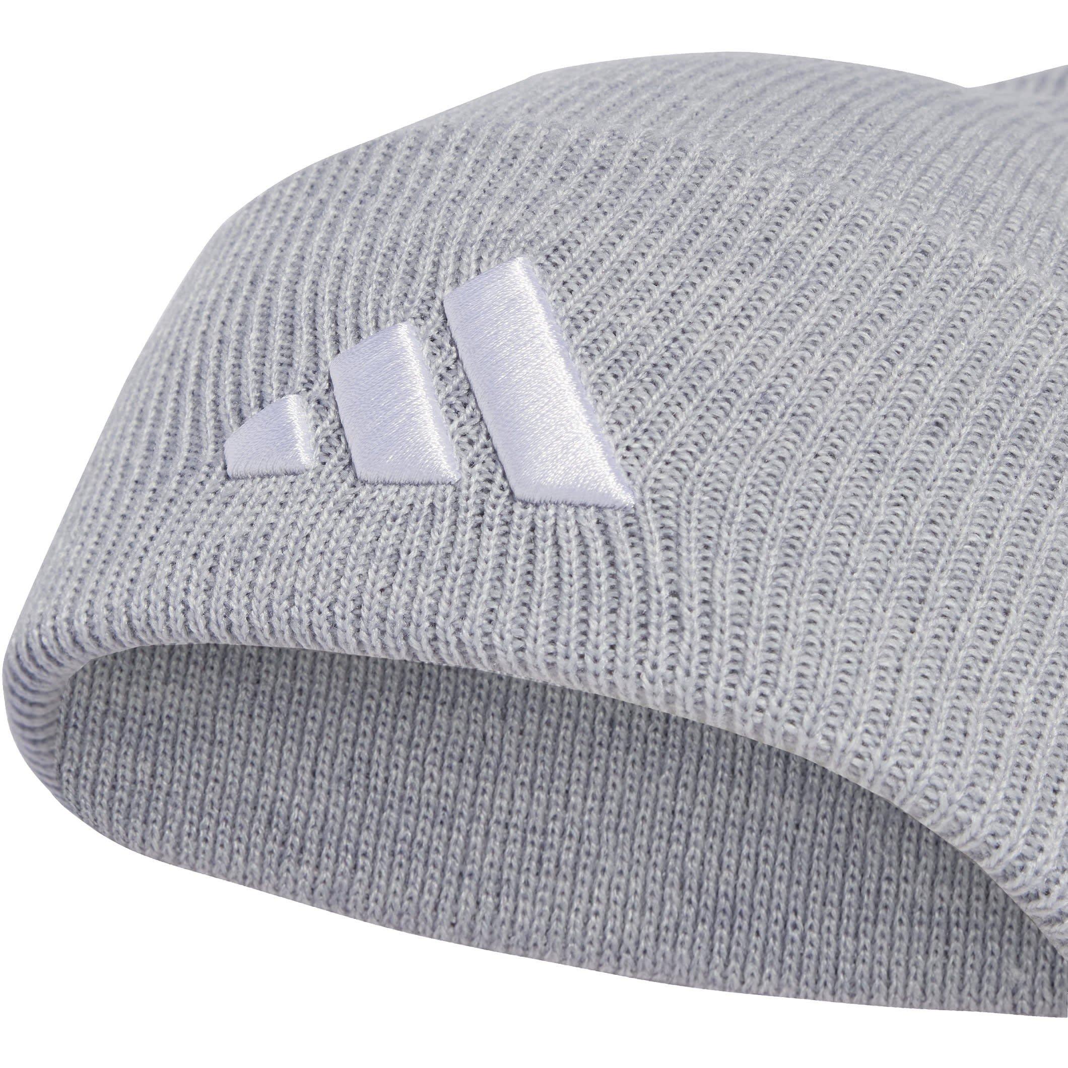 Grey/White - adidas - Adults Logo Beanies - 3