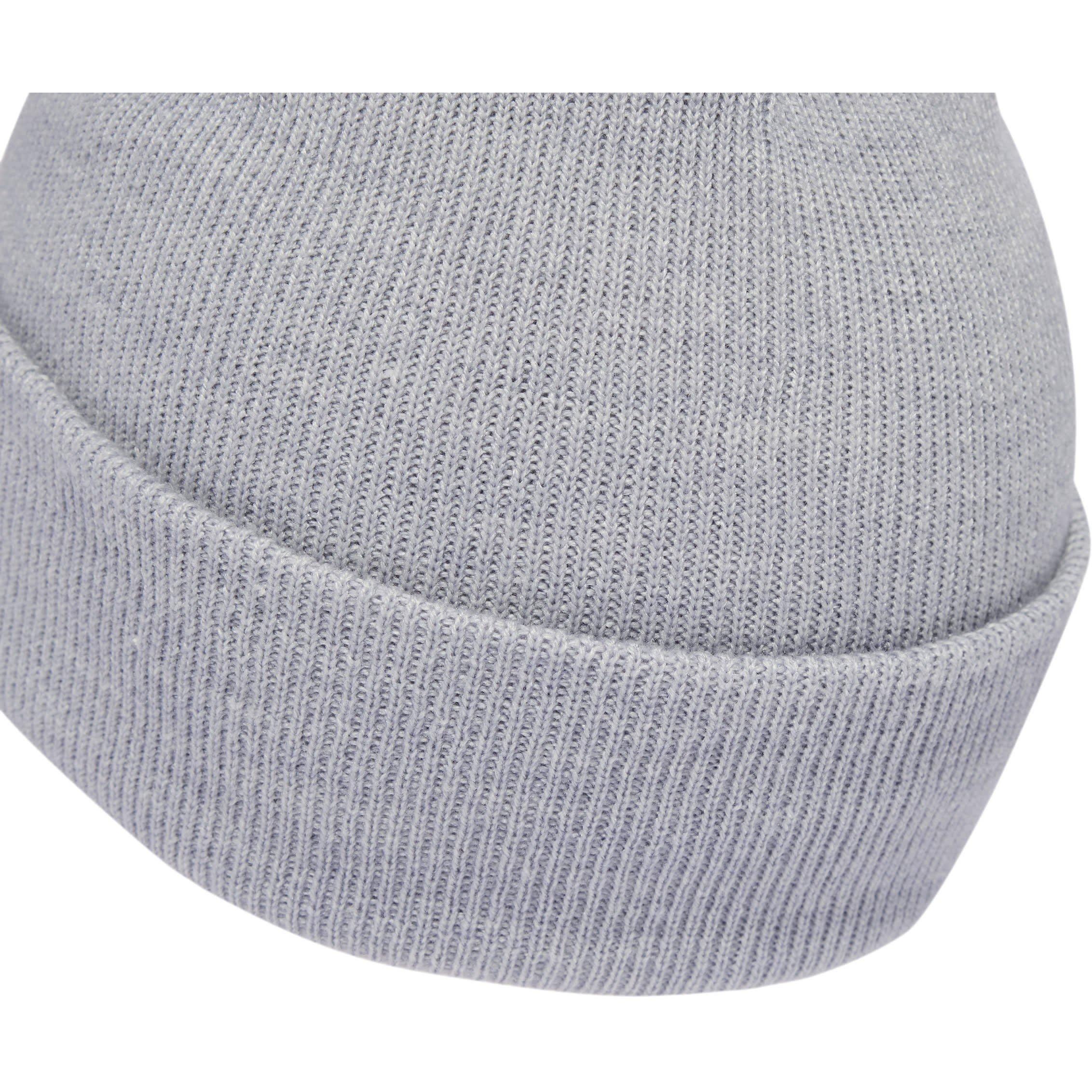 Grey/White - adidas - Adults Logo Beanies - 4