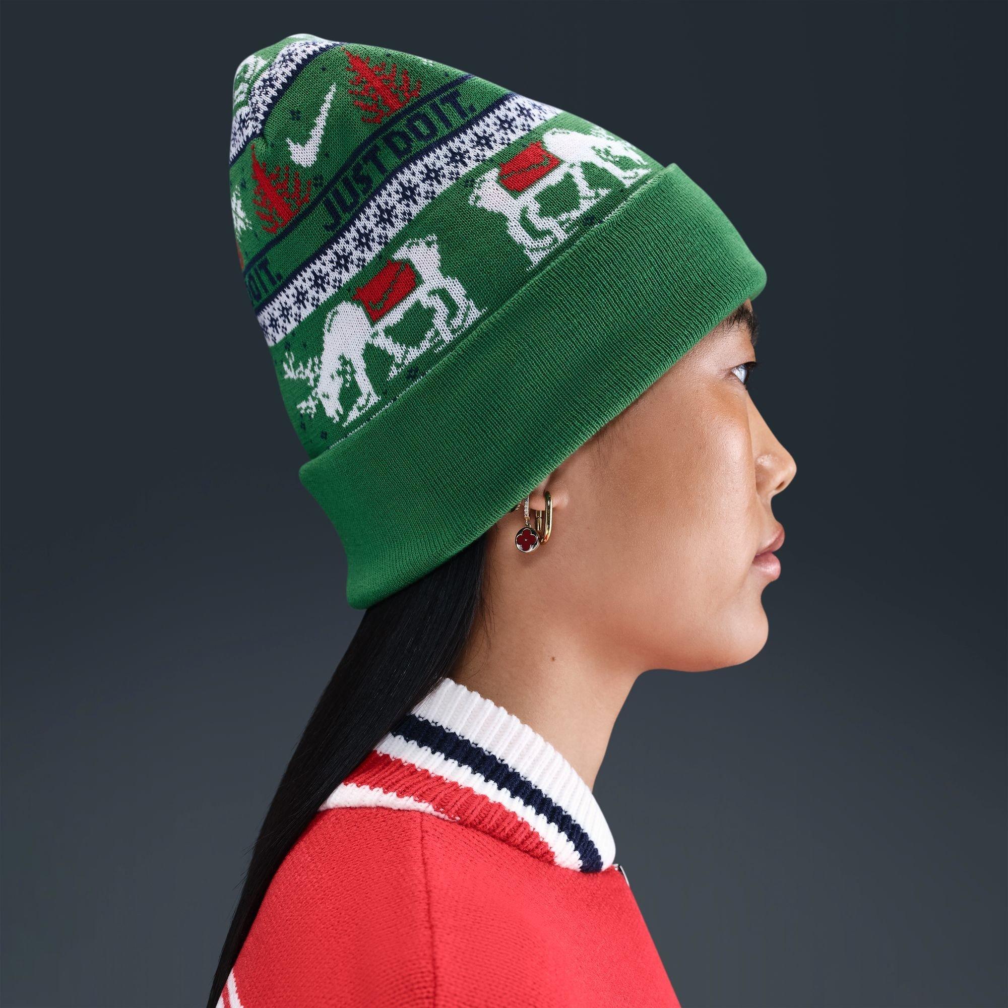 Pine Green/Sa - Nike - Men's Peak Beanie - 8
