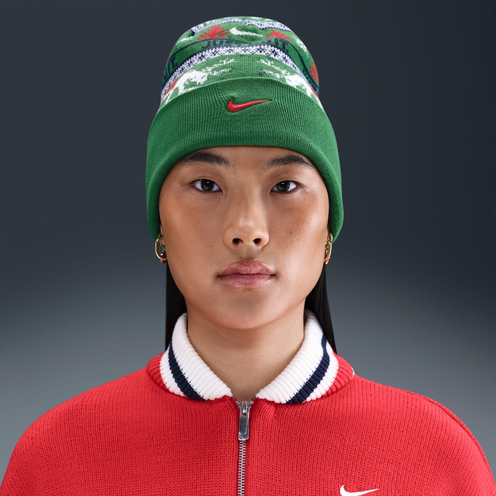 Pine Green/Sa - Nike - Men's Peak Beanie - 9