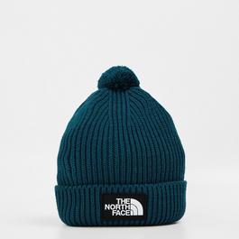 The North Face Tnf Logo Box Pom Beanie Gardenia Wh