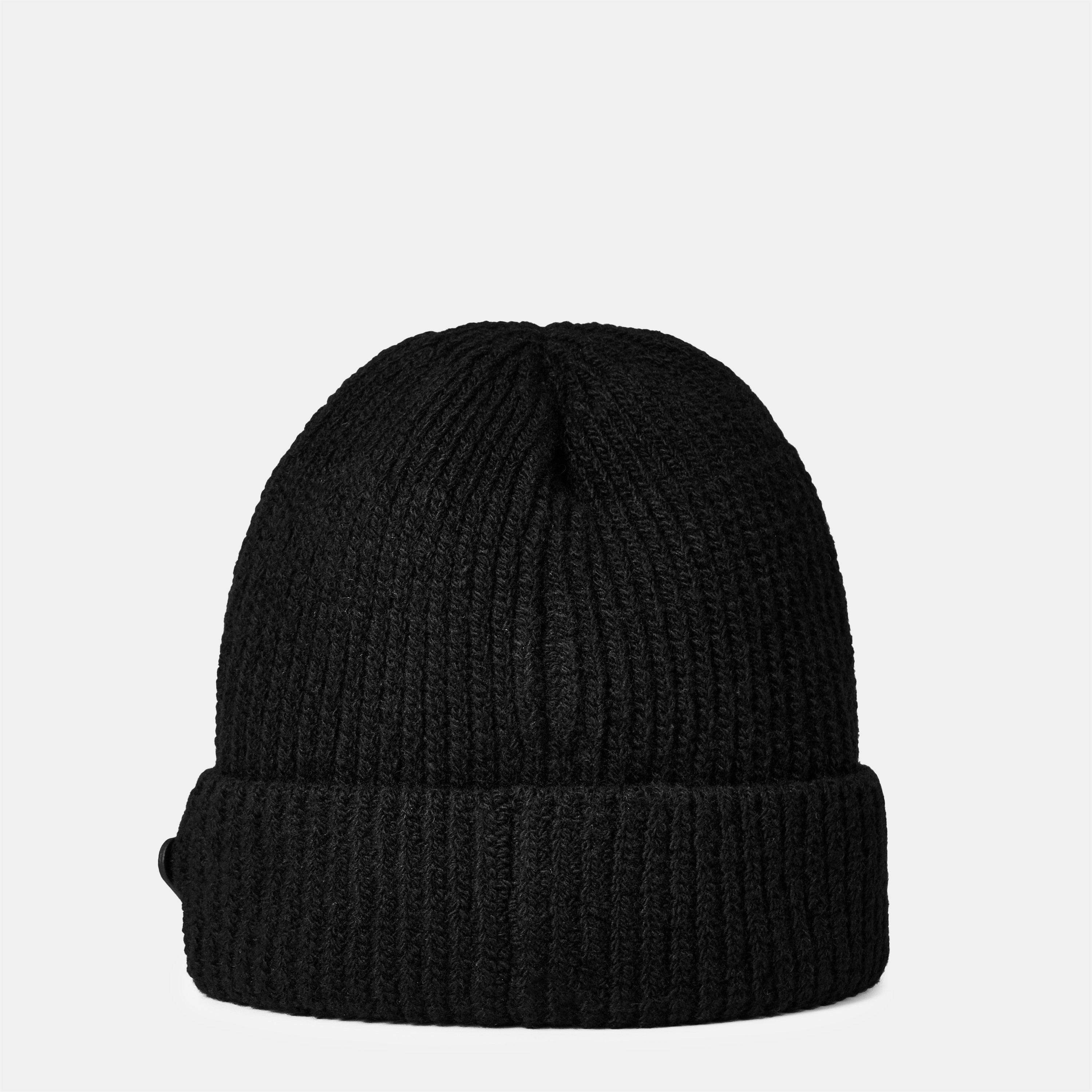 Nero - Prada - Men'S Wool Badge Logo Beanie - 3