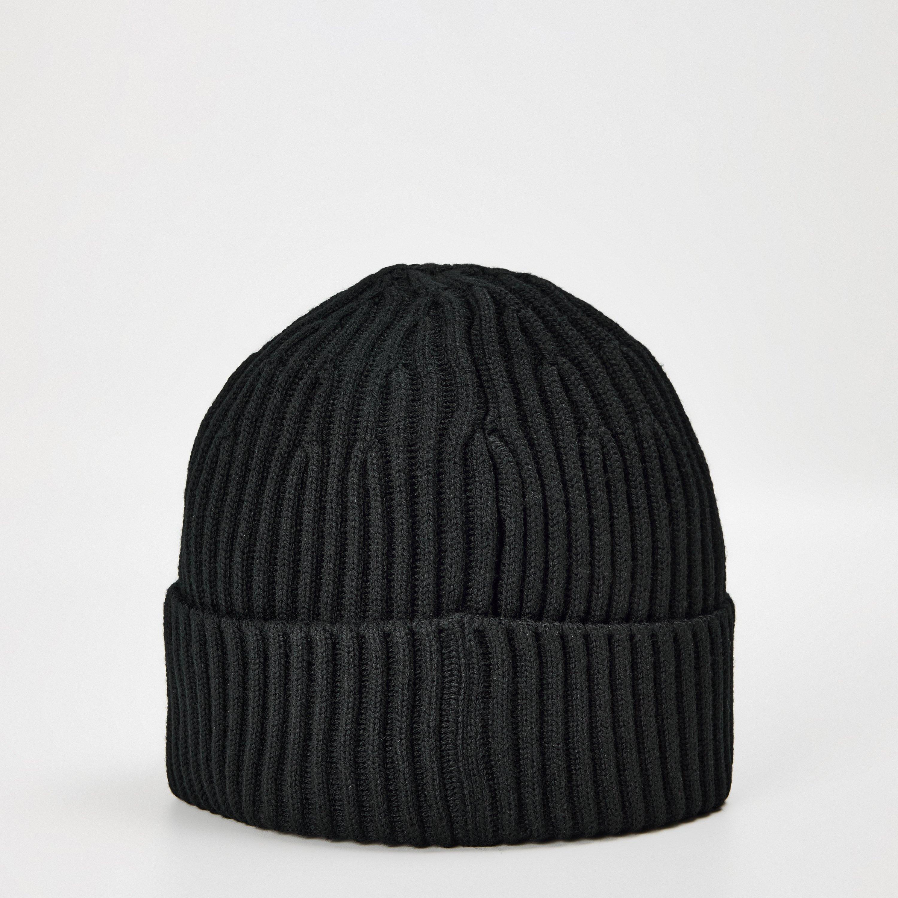Nero V0029 - Stone Island - Men's Ribbed Knit Beanie - 2