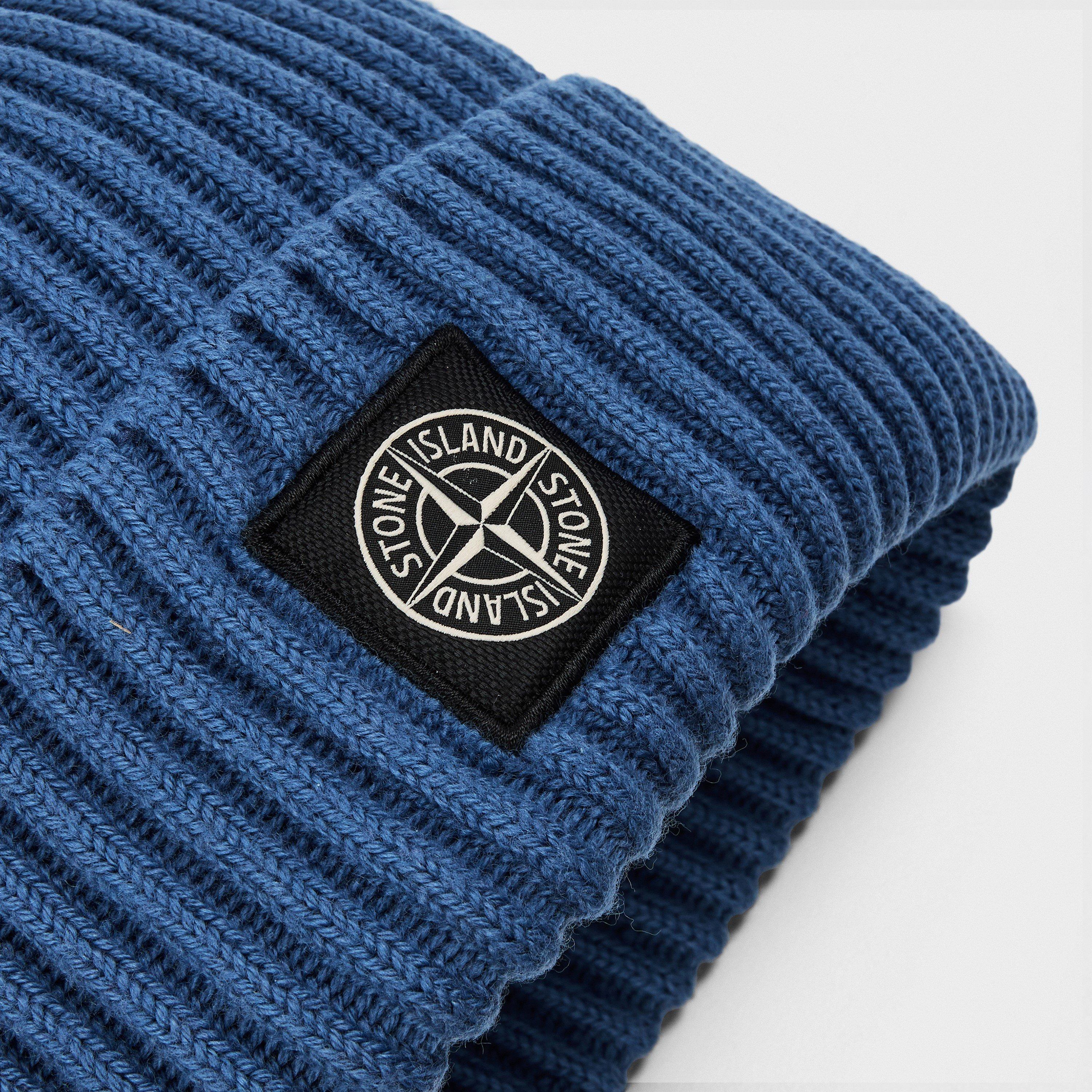 Blue Acc V002B - Stone Island - Men's Ribbed Knit Beanie - 4