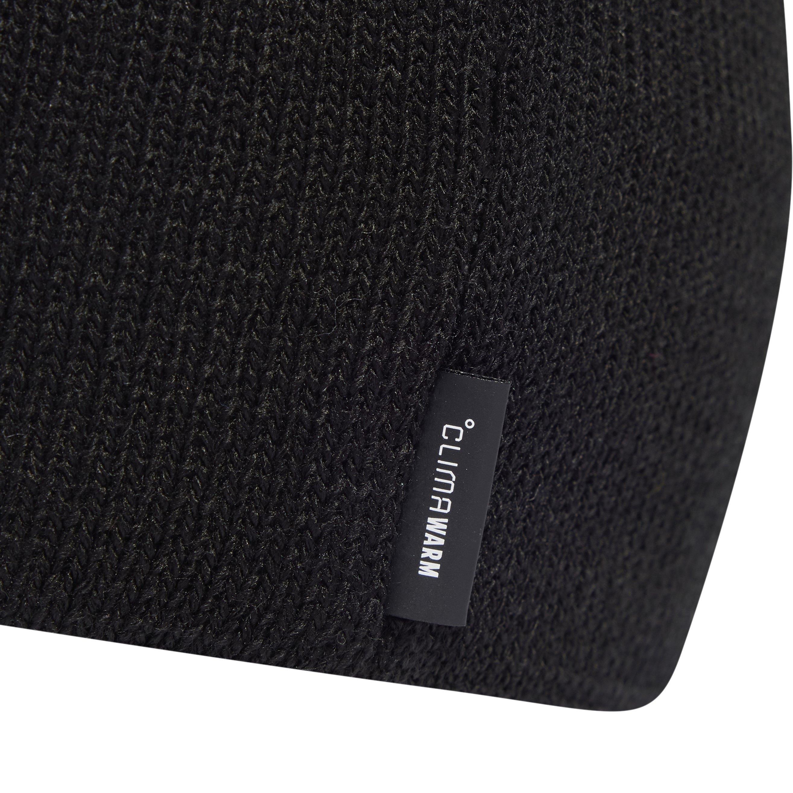 Black/White - adidas - Big Logo Beanie CLIMAWARM - 4
