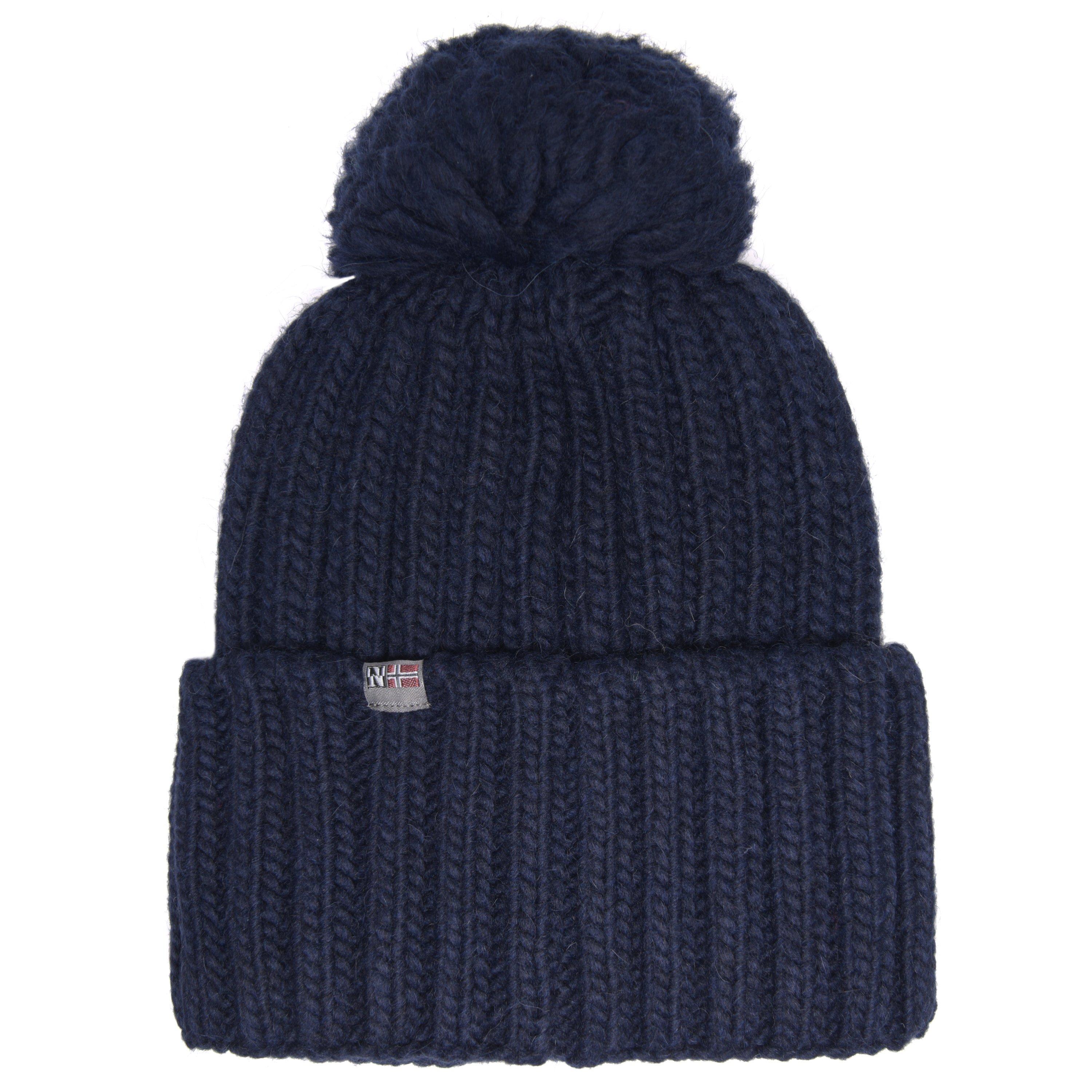 Navy - Napapijri - Beanie Hat Adults - 2