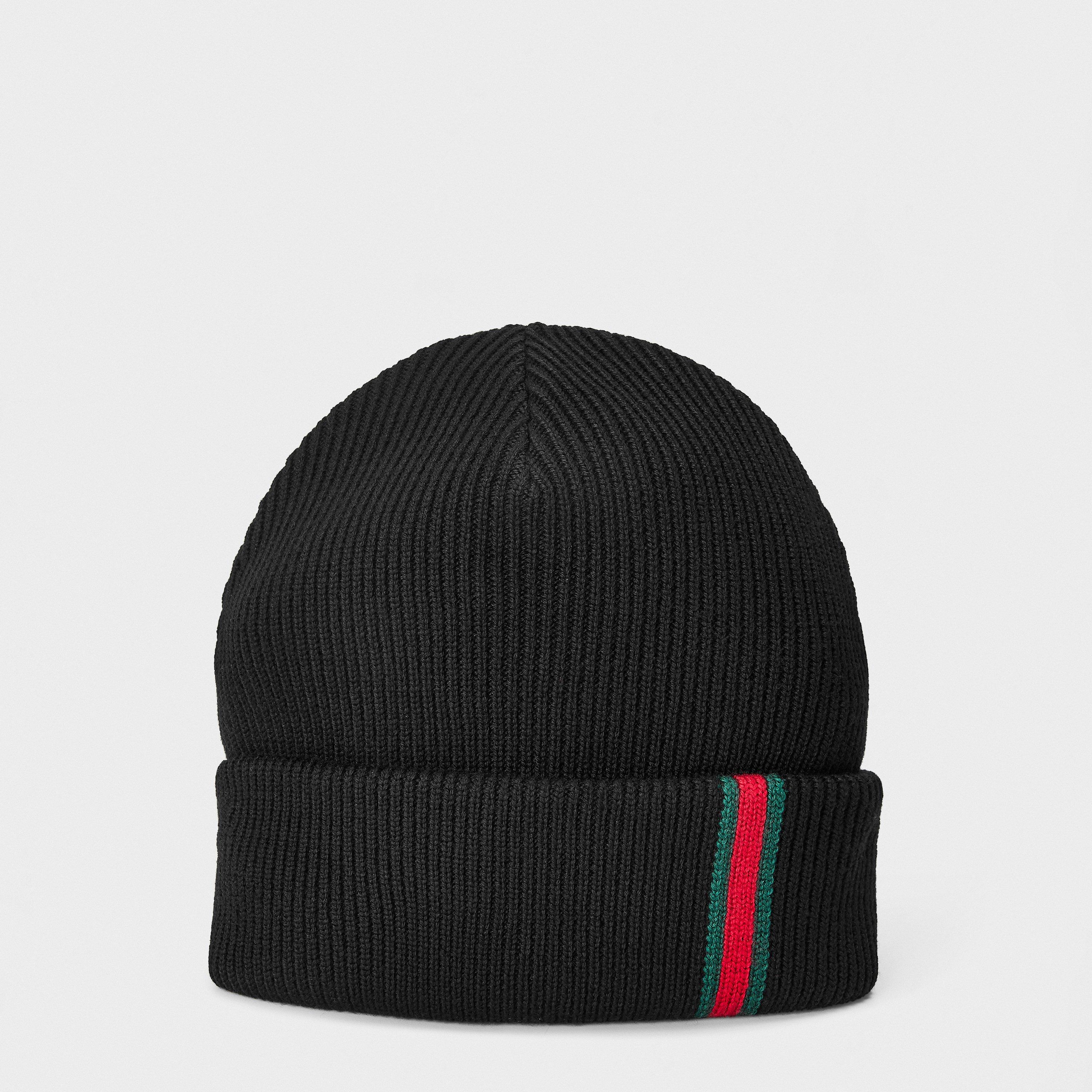 Black - Gucci - Men's Ace Beanie - 1