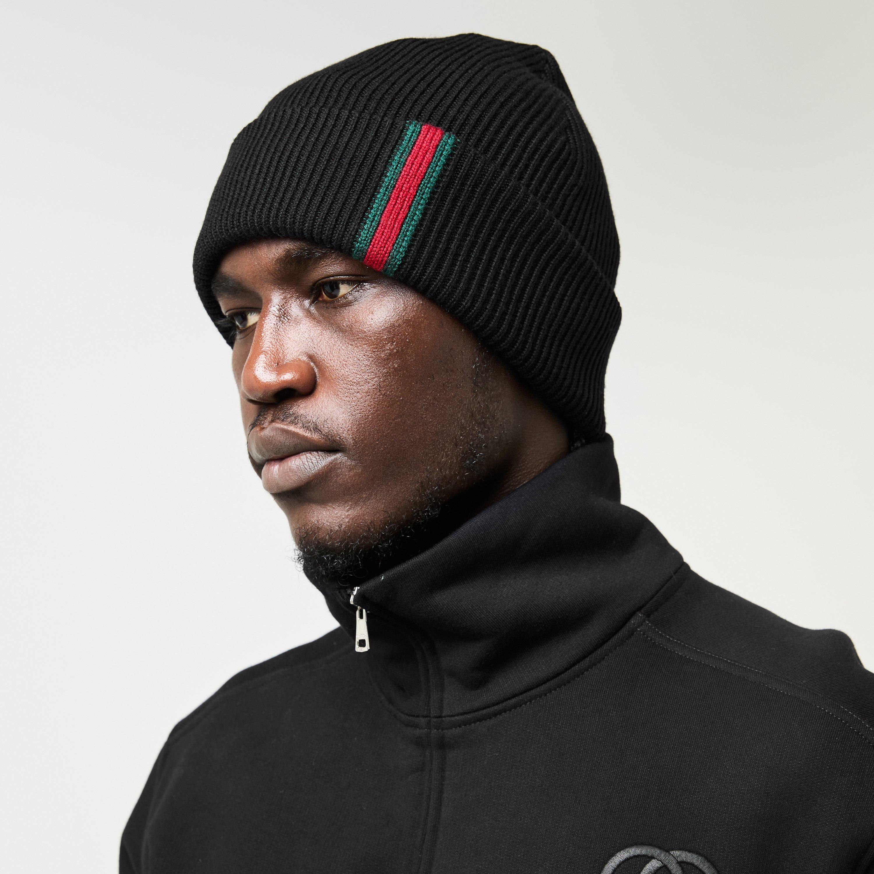 Black - Gucci - Men's Ace Beanie - 3