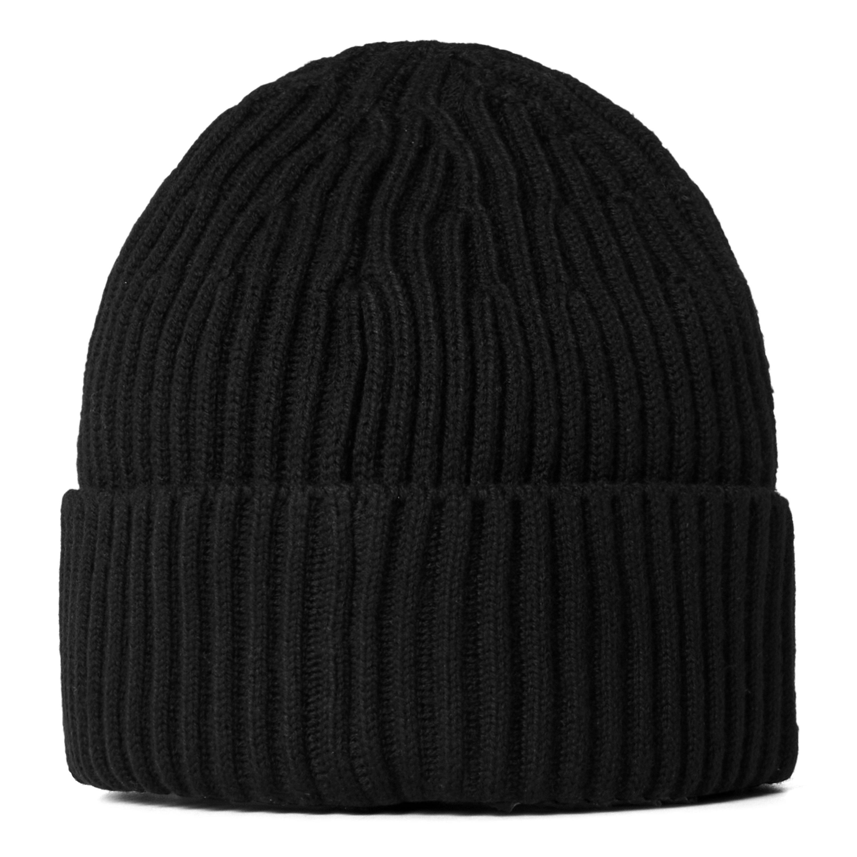 Black V0029 - Stone Island - Stone Patch Beanie Sn64 - 2