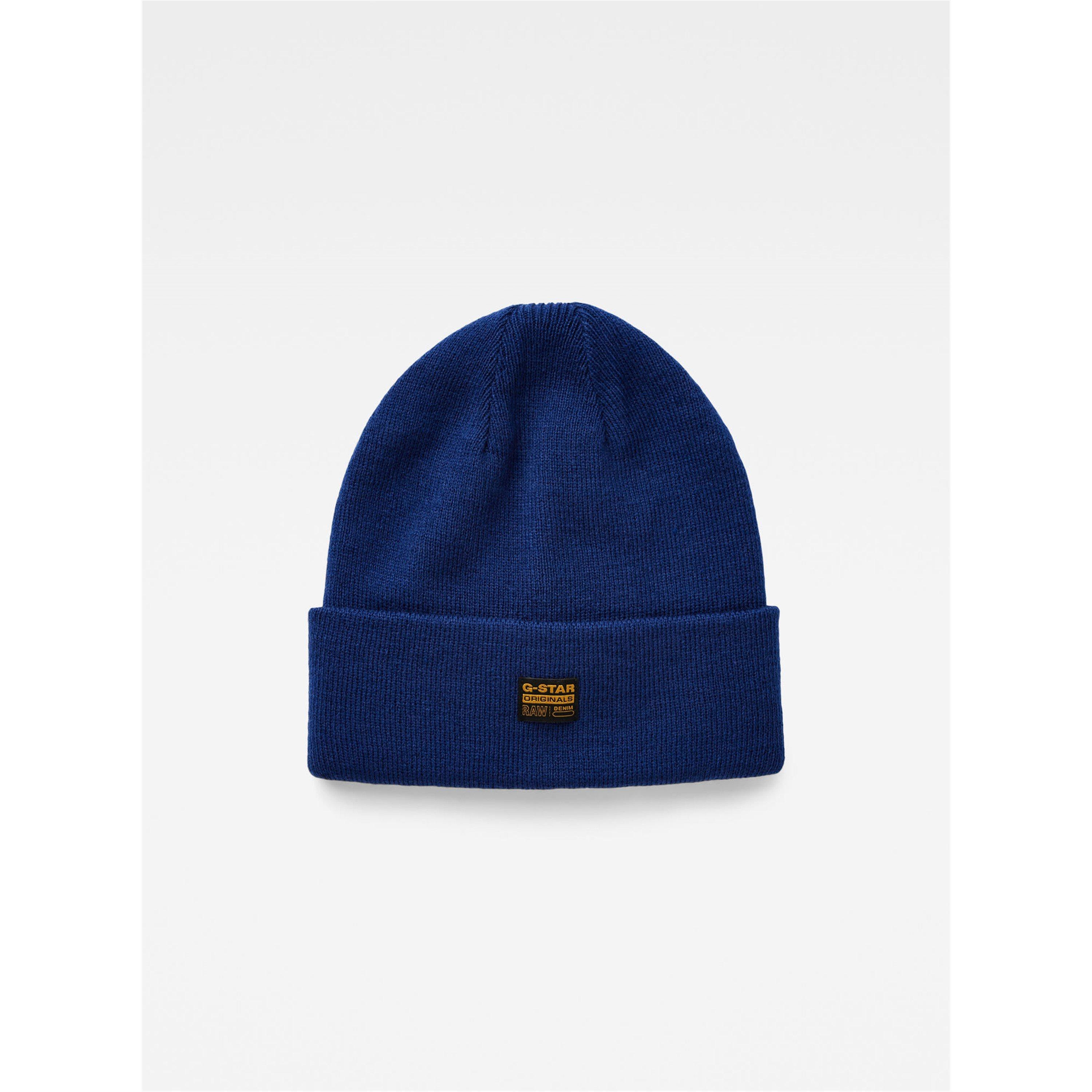 G Star Men's Effo Ribbed Knit Beanies - Ballpen Blue