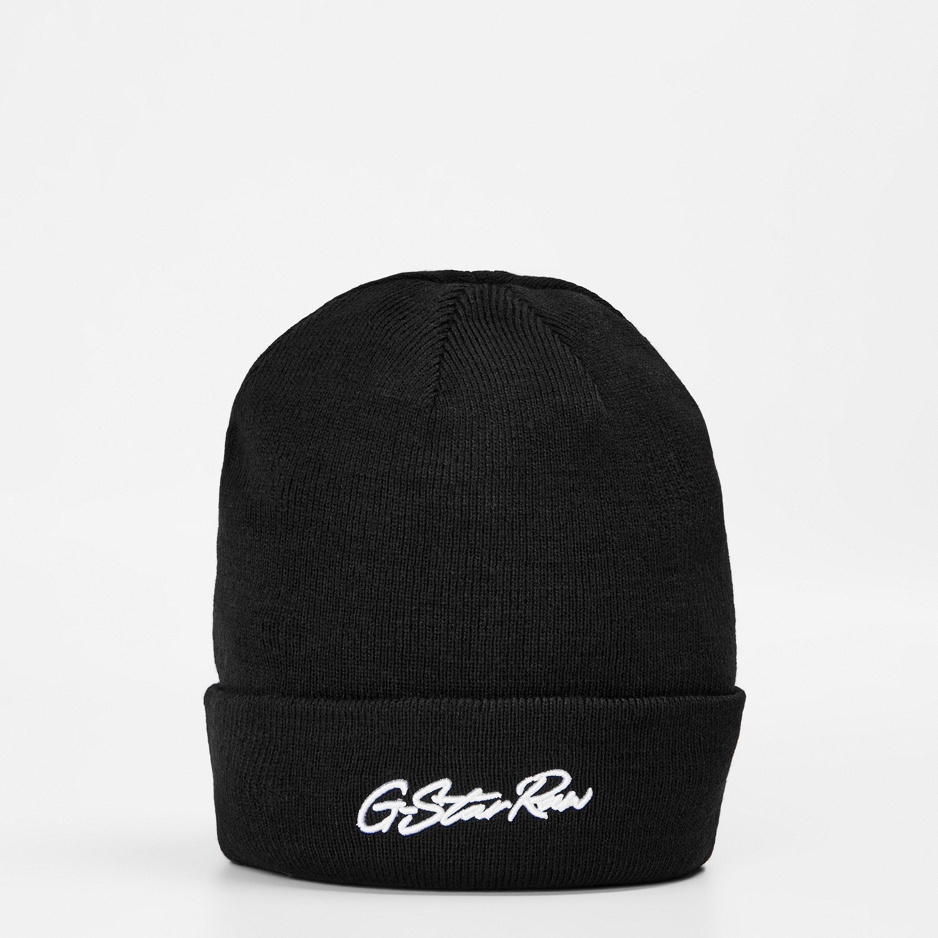 Dk Black - G Star - Men's Autumn Winter Ribbed Knit Beanies - 1