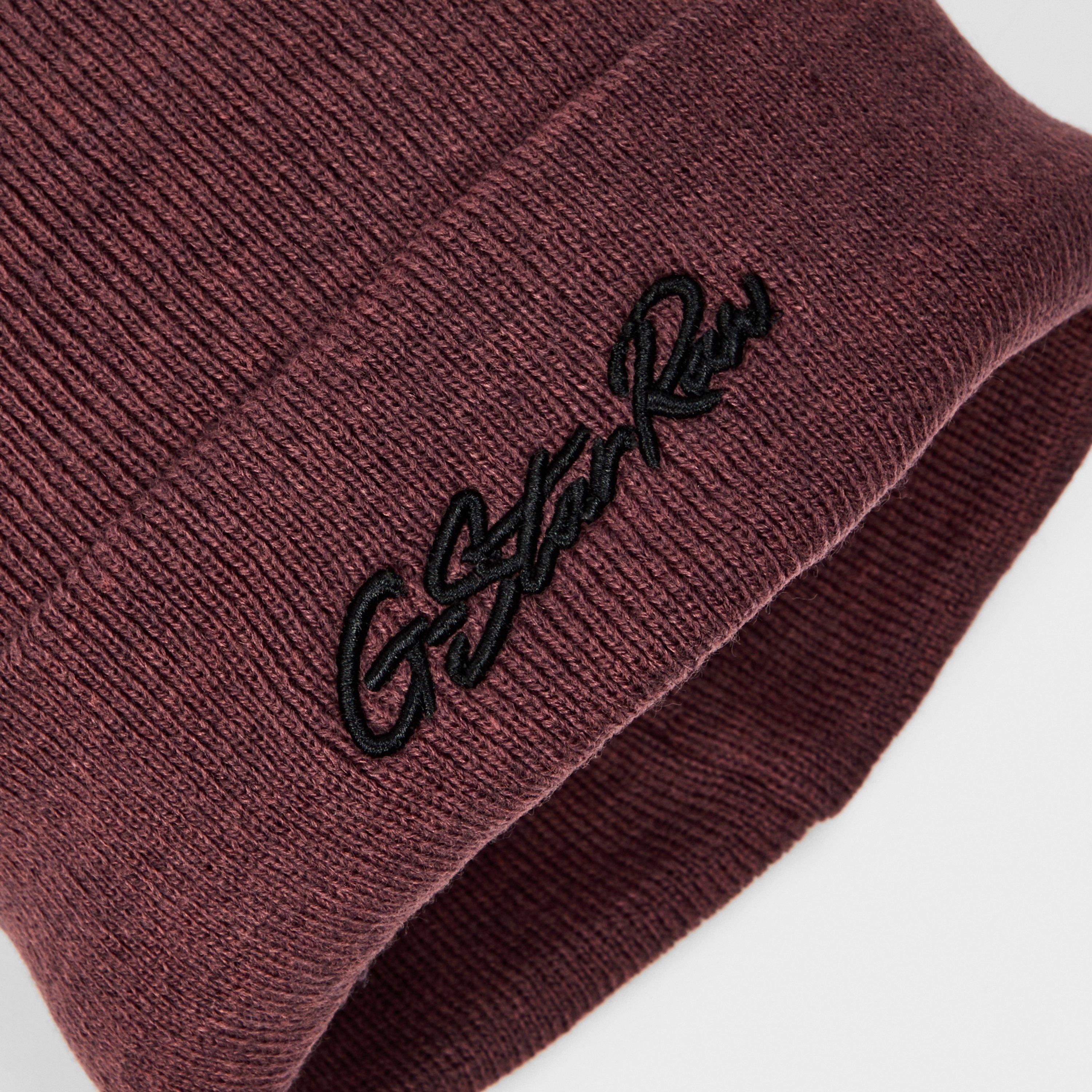 Wijngaard - G Star - Men's Autumn Winter Ribbed Knit Beanies - 3