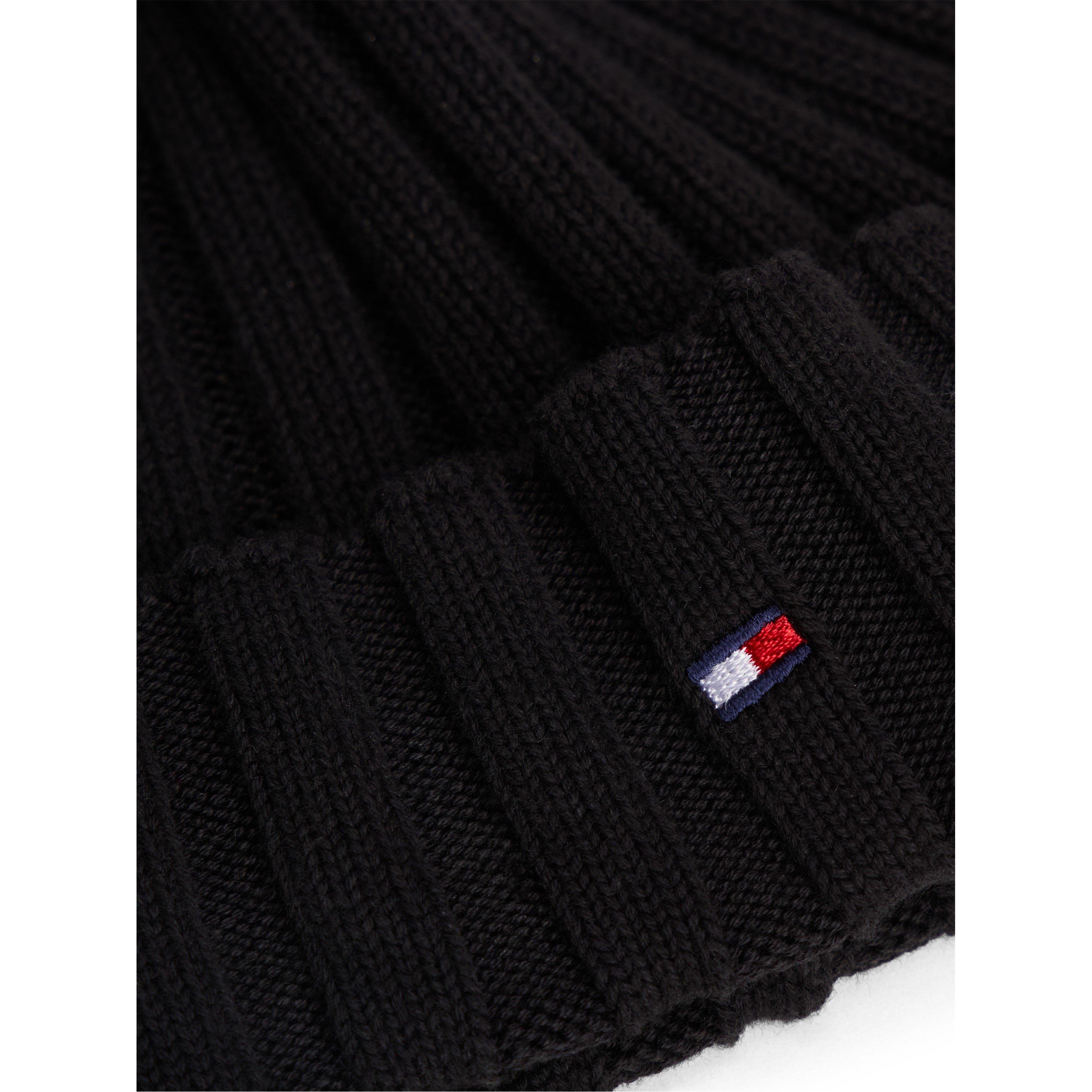 Black BDS - Tommy Hilfiger - Unisex Kids Flag Beanie - 3