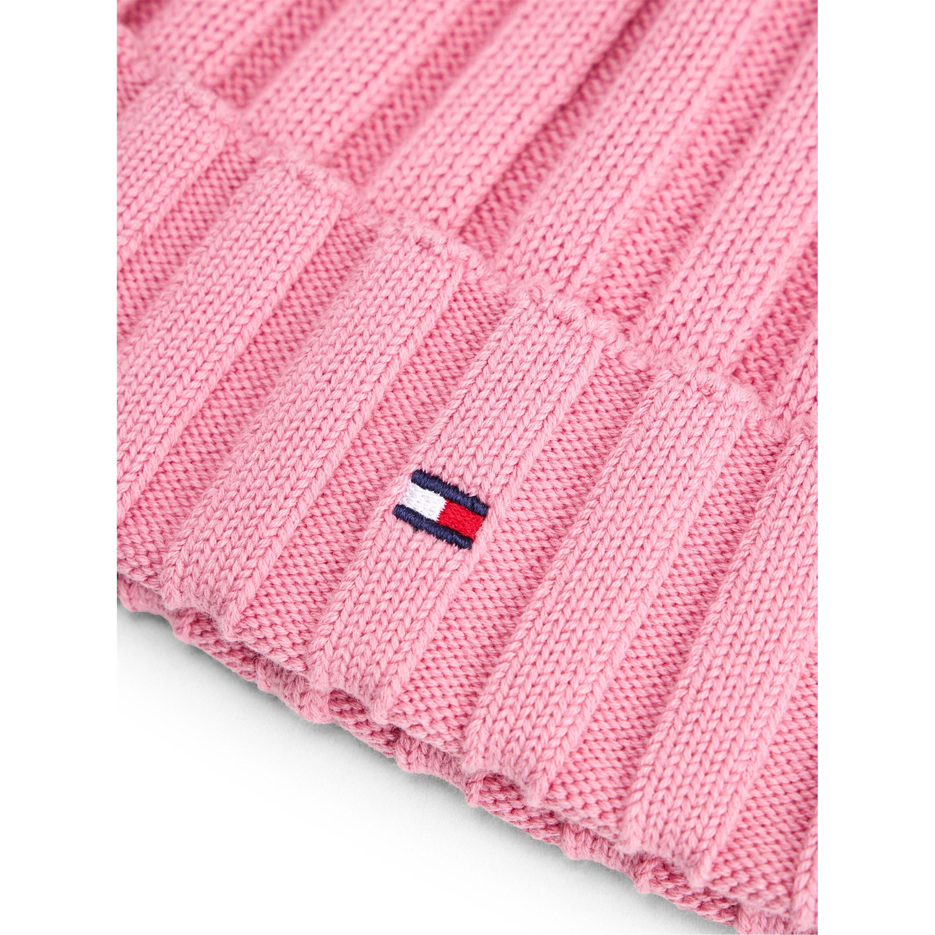 Mystic Pink THC - Tommy Hilfiger - Unisex Kids Flag Beanie - 3