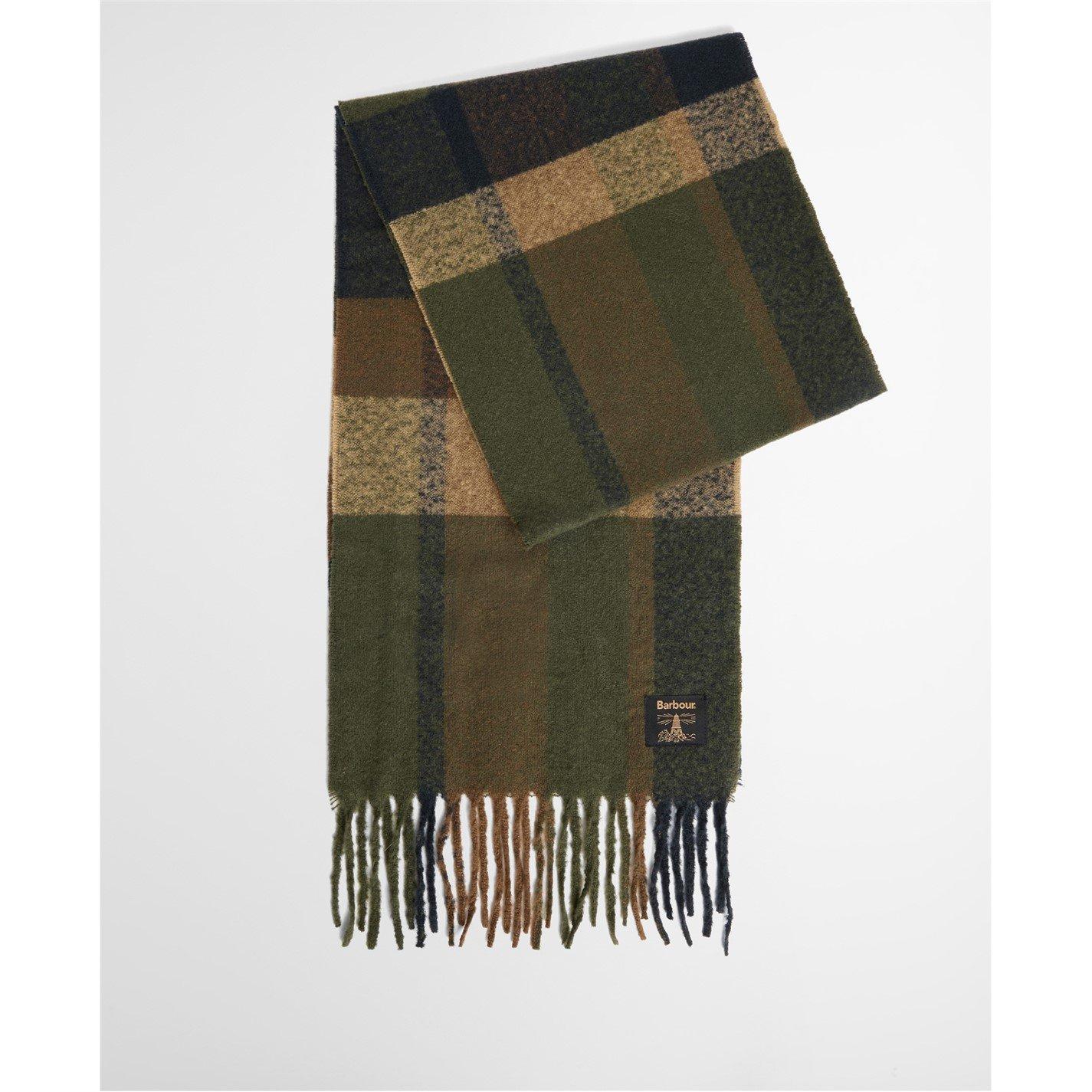 Olive/Navy - Barbour - Westerdale Beanie & Scarf Gift Set - 4