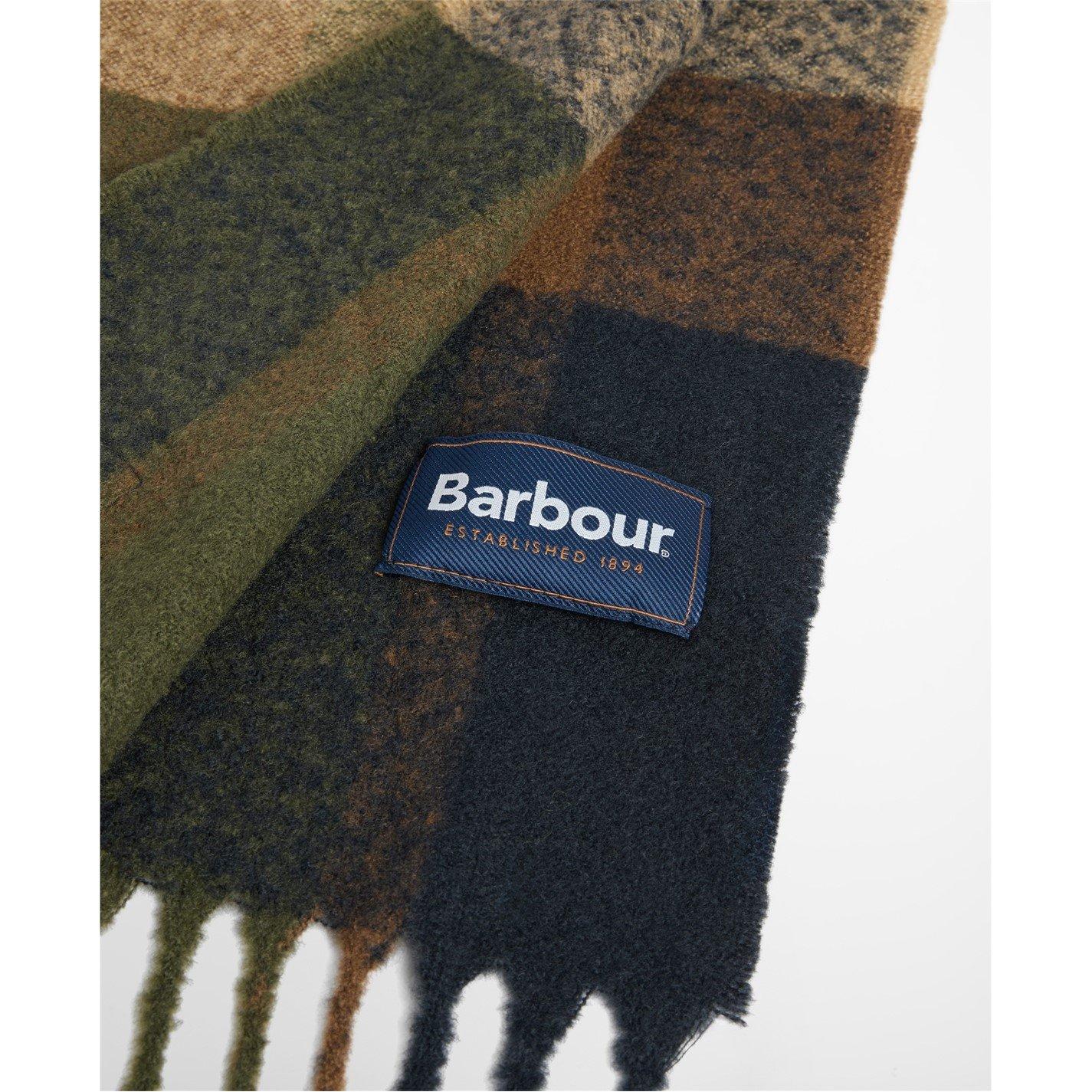 Olive/Navy - Barbour - Westerdale Beanie & Scarf Gift Set - 6