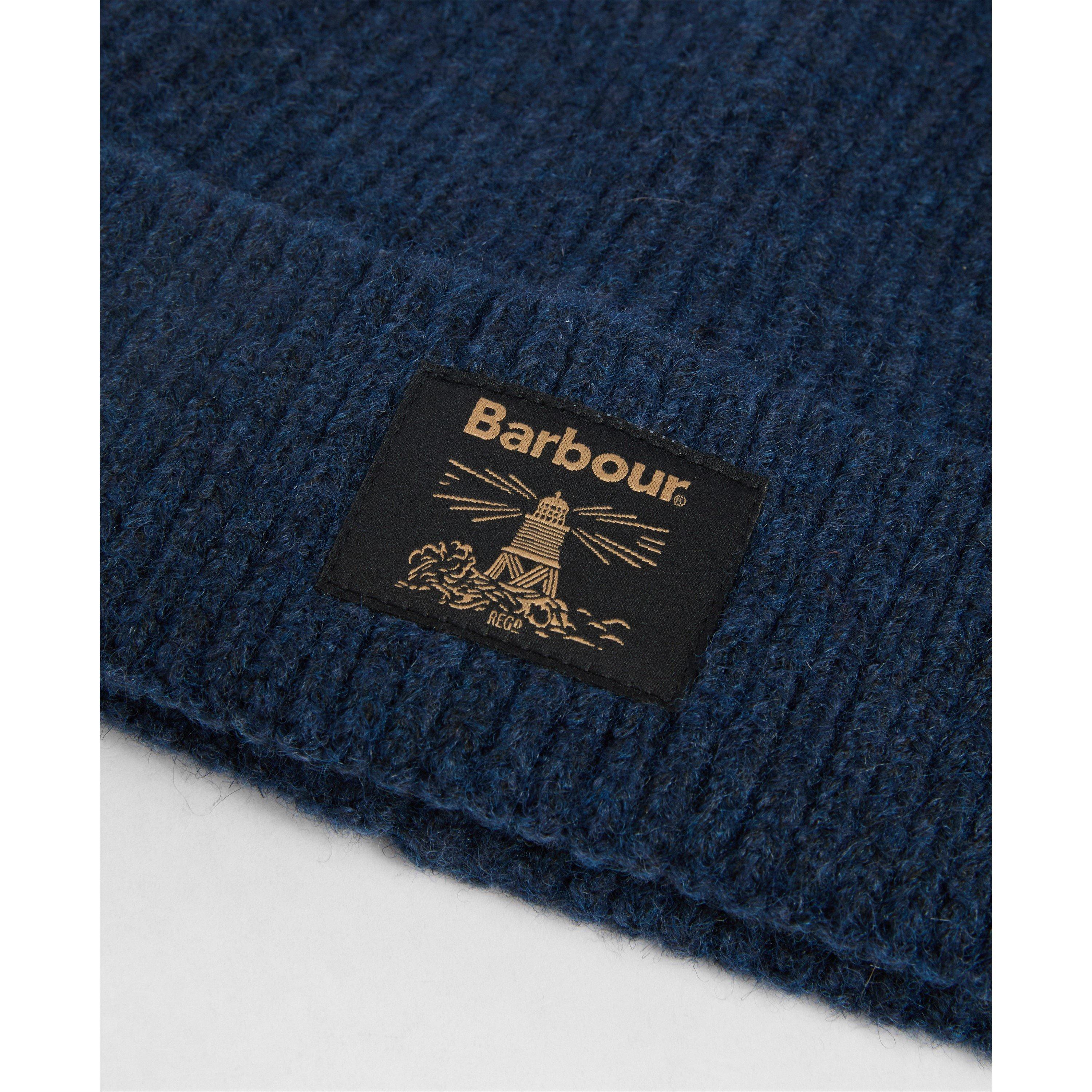 Navy/Grey - Barbour - Westerdale Beanie & Scarf Gift Set - 4