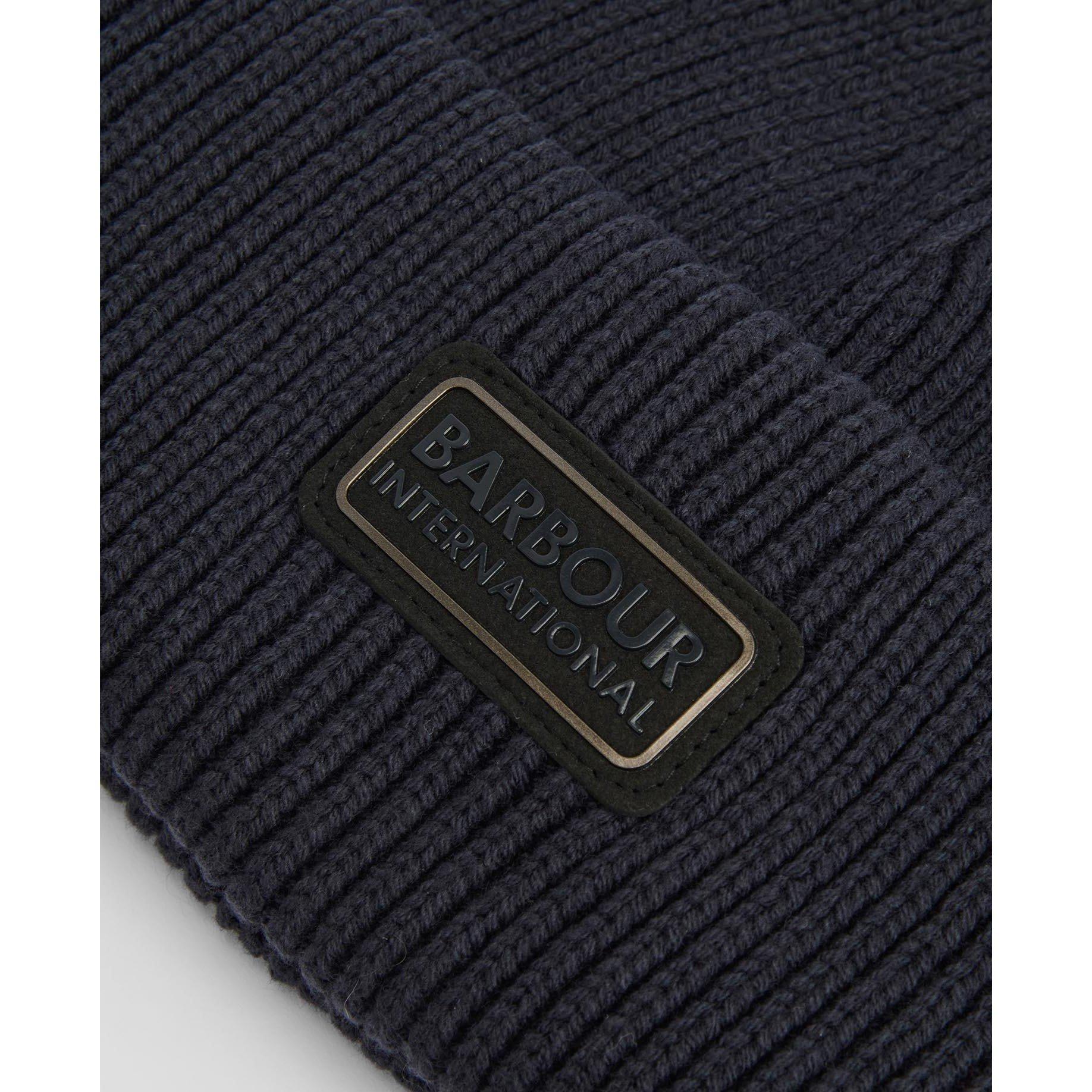 Navy - Barbour International - Craywell Beanie - 3