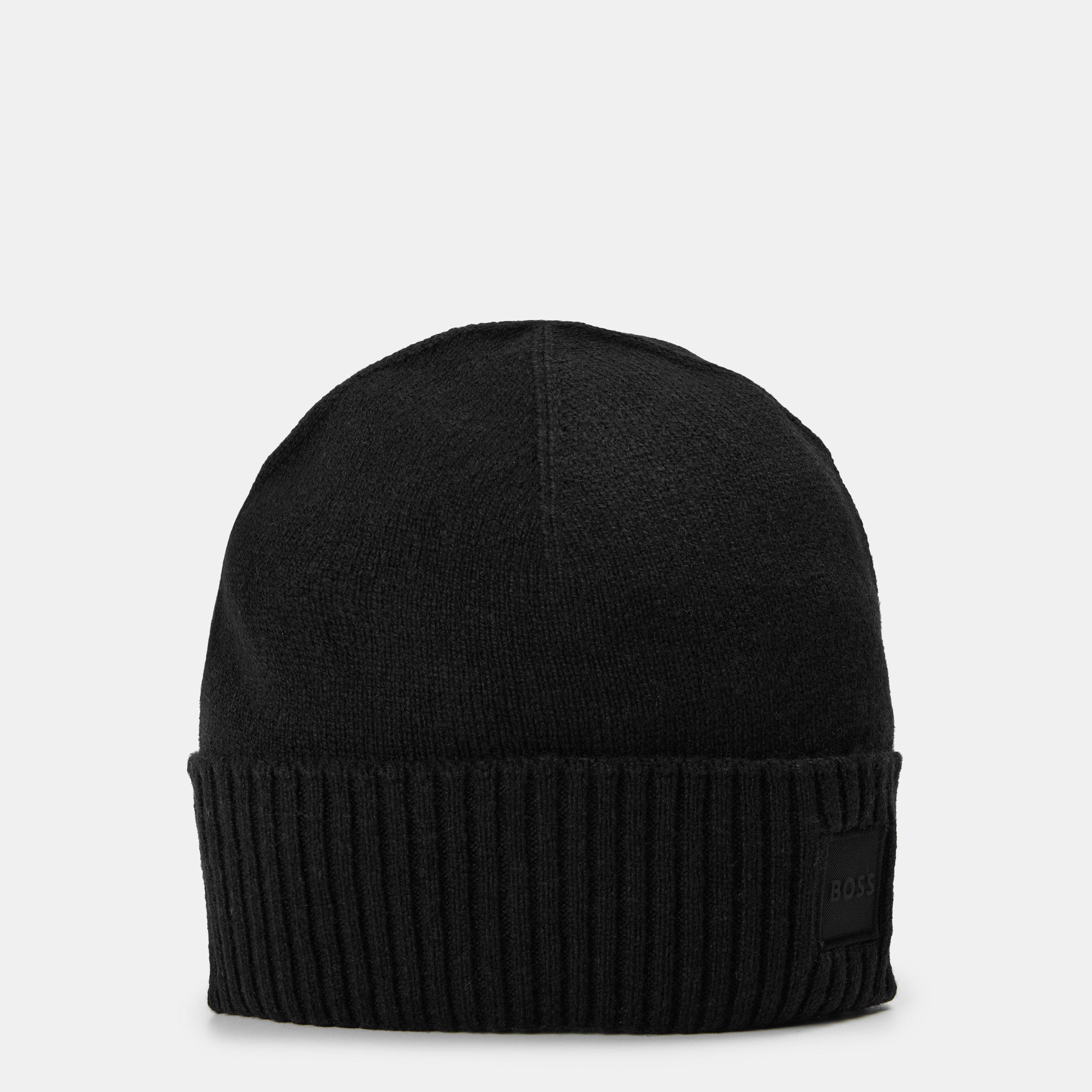 Boss Men's Akaio R Orange Beanies - Black 001 - Mens