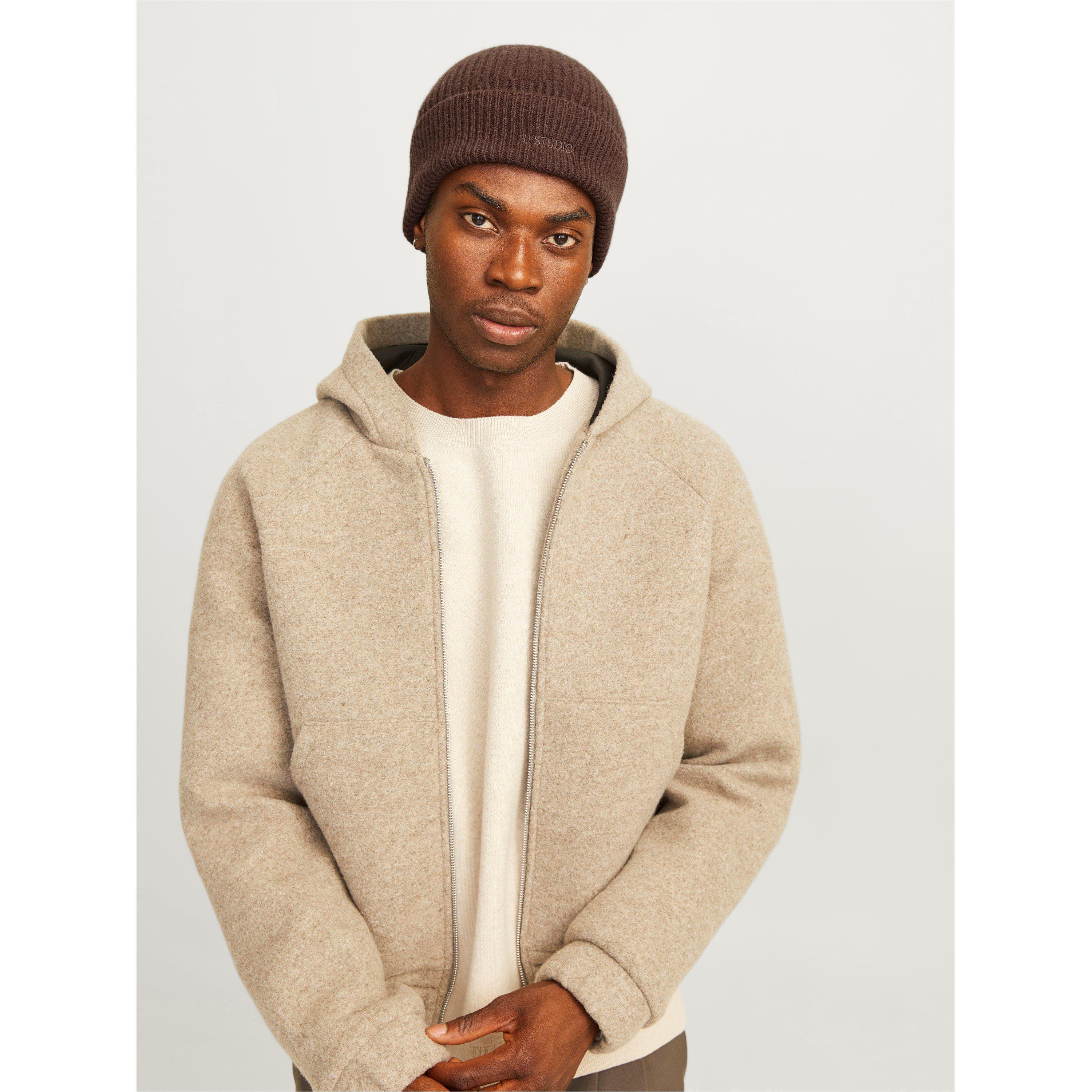 Slate Black - Jack and Jones - Men's Wool Beanie - 5