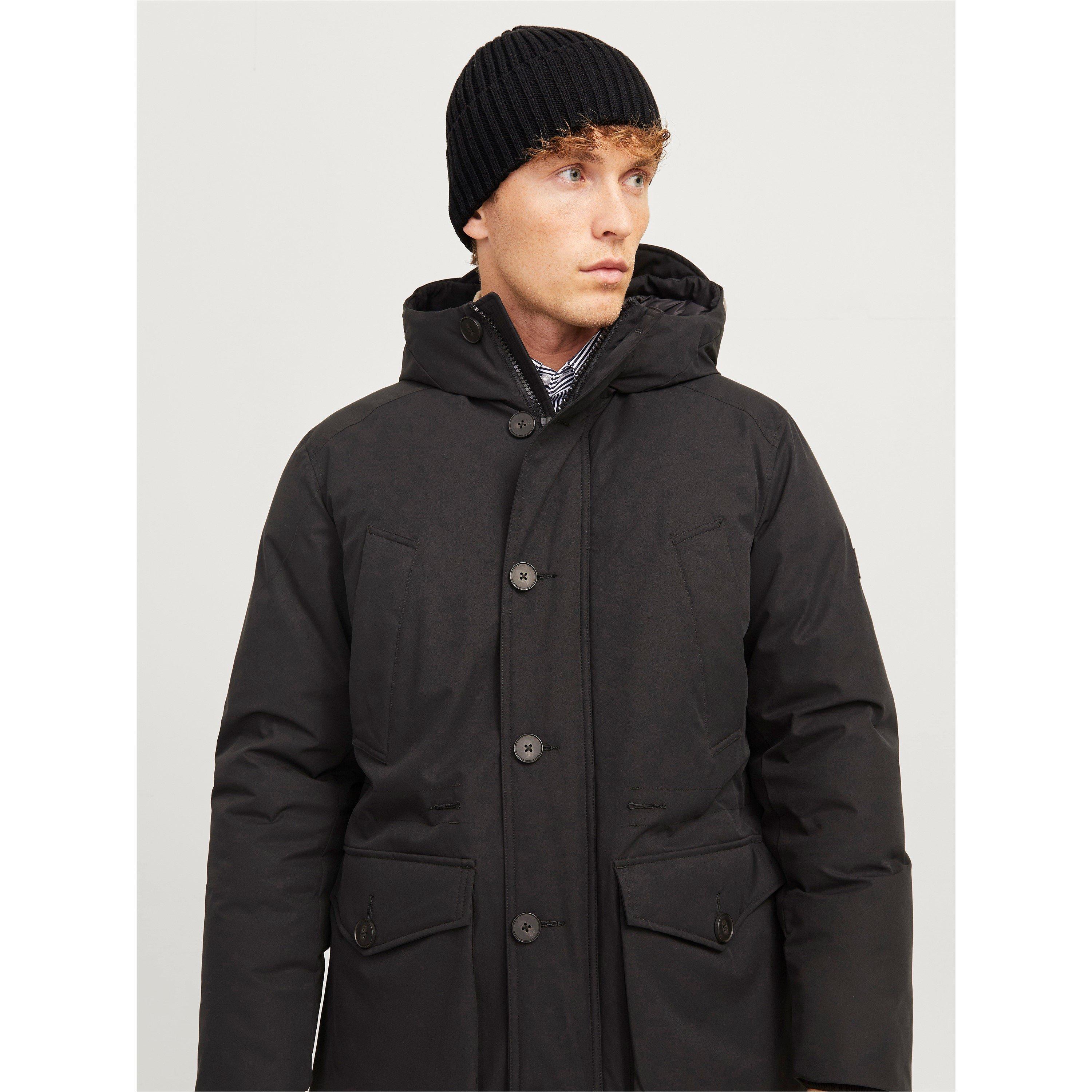 Black - Jack and Jones - Men's Cotton Beanie - 5