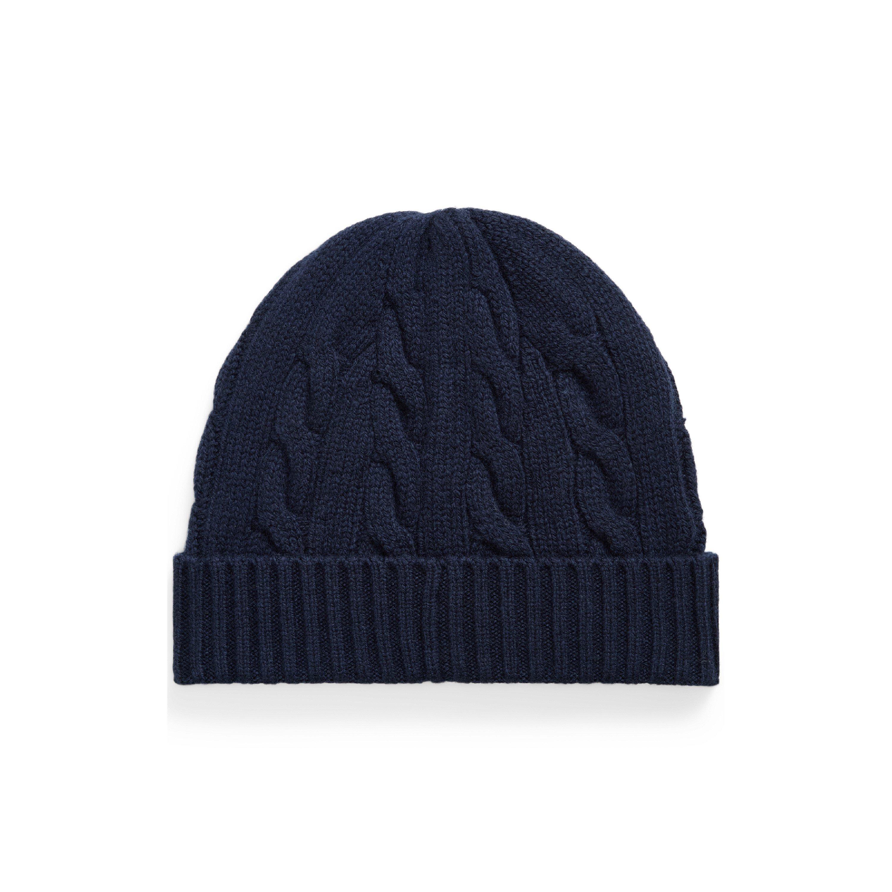 Hunter Navy - Polo Ralph Lauren - Wool And Cashmere Blend Cable Knit Beanie - 2