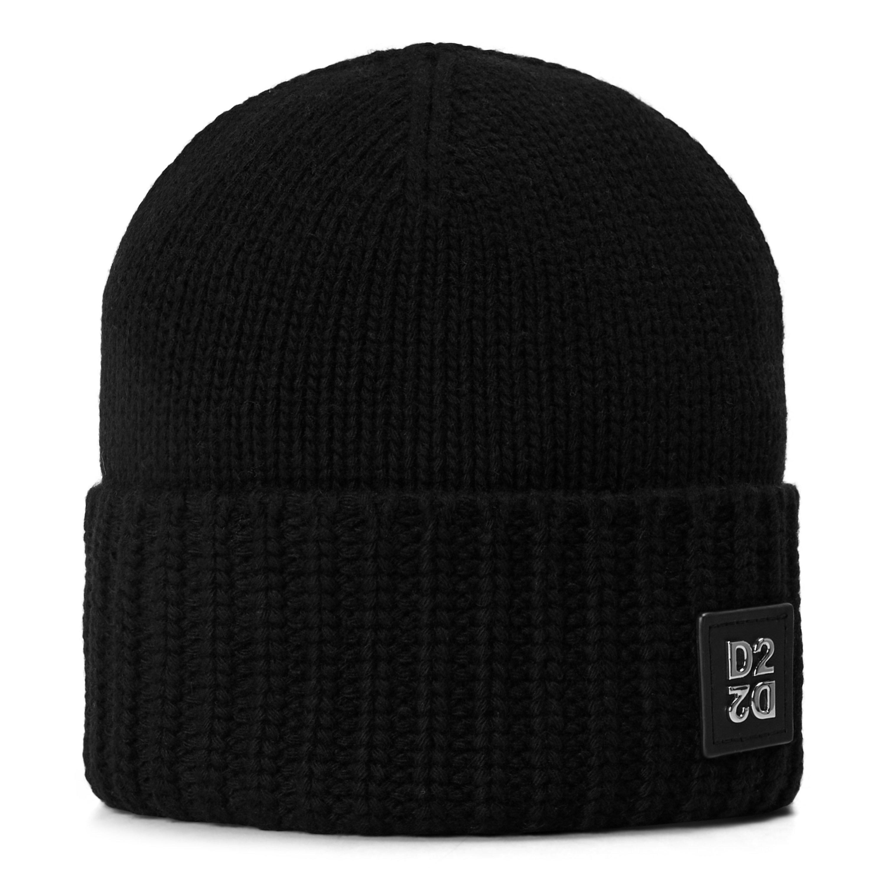 DSquared2 DSQ D2 Patch Beanie Sn64 - Black - Mens