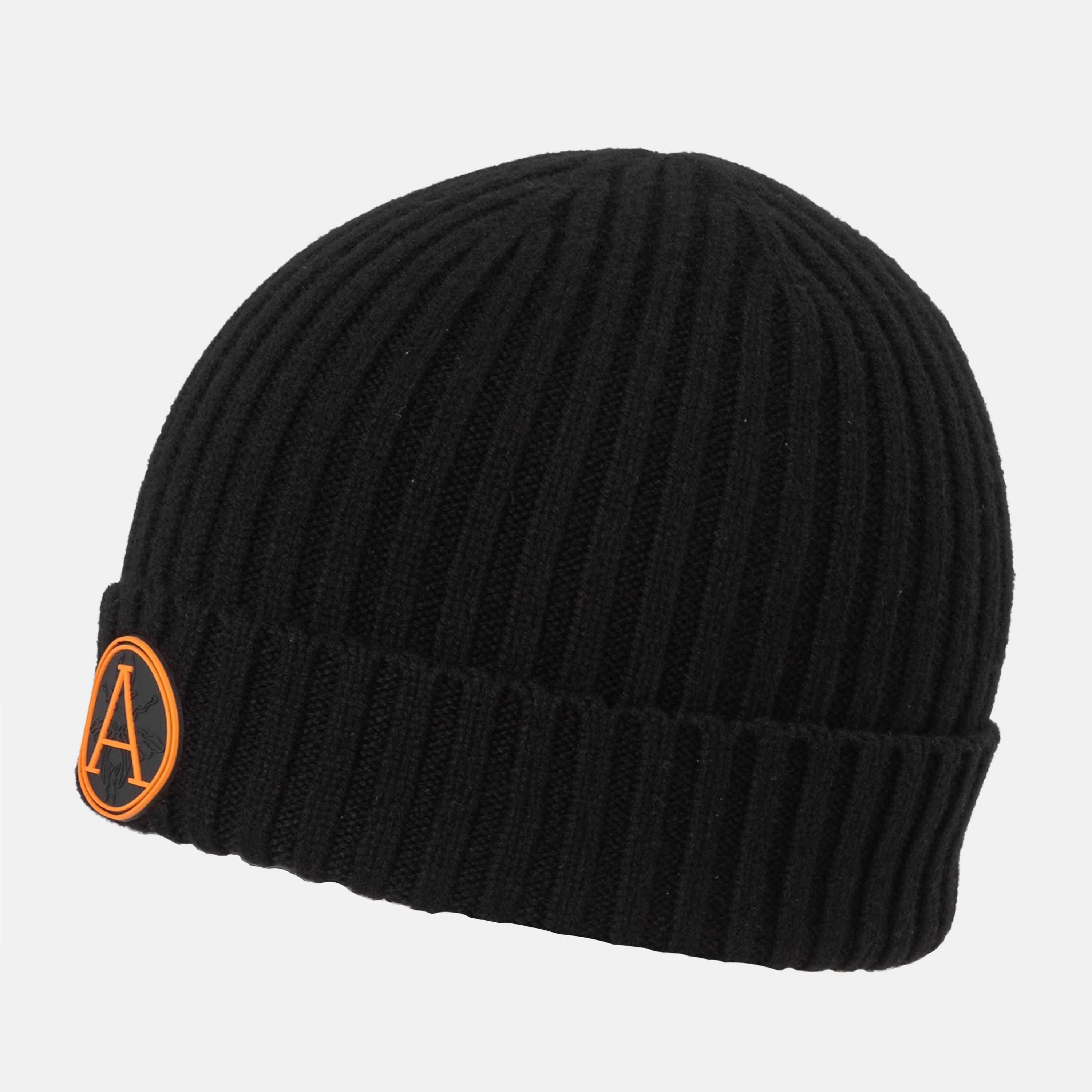 Black/Orange - Arctic Army - Mens OG Chunky Ribbed Knit Beanie - 2