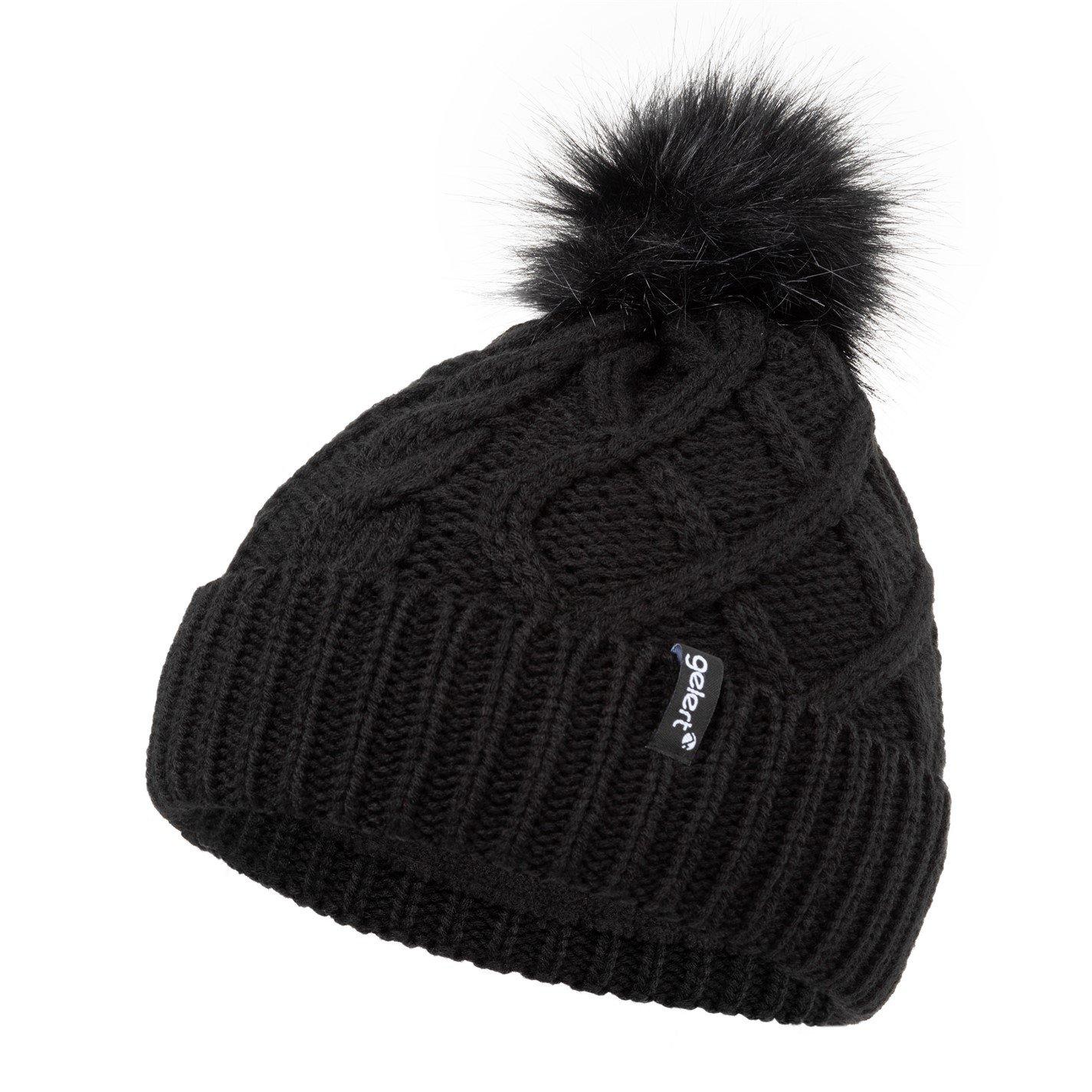 Gelert Women's Cable Knitted Beanie - Black - Ladies