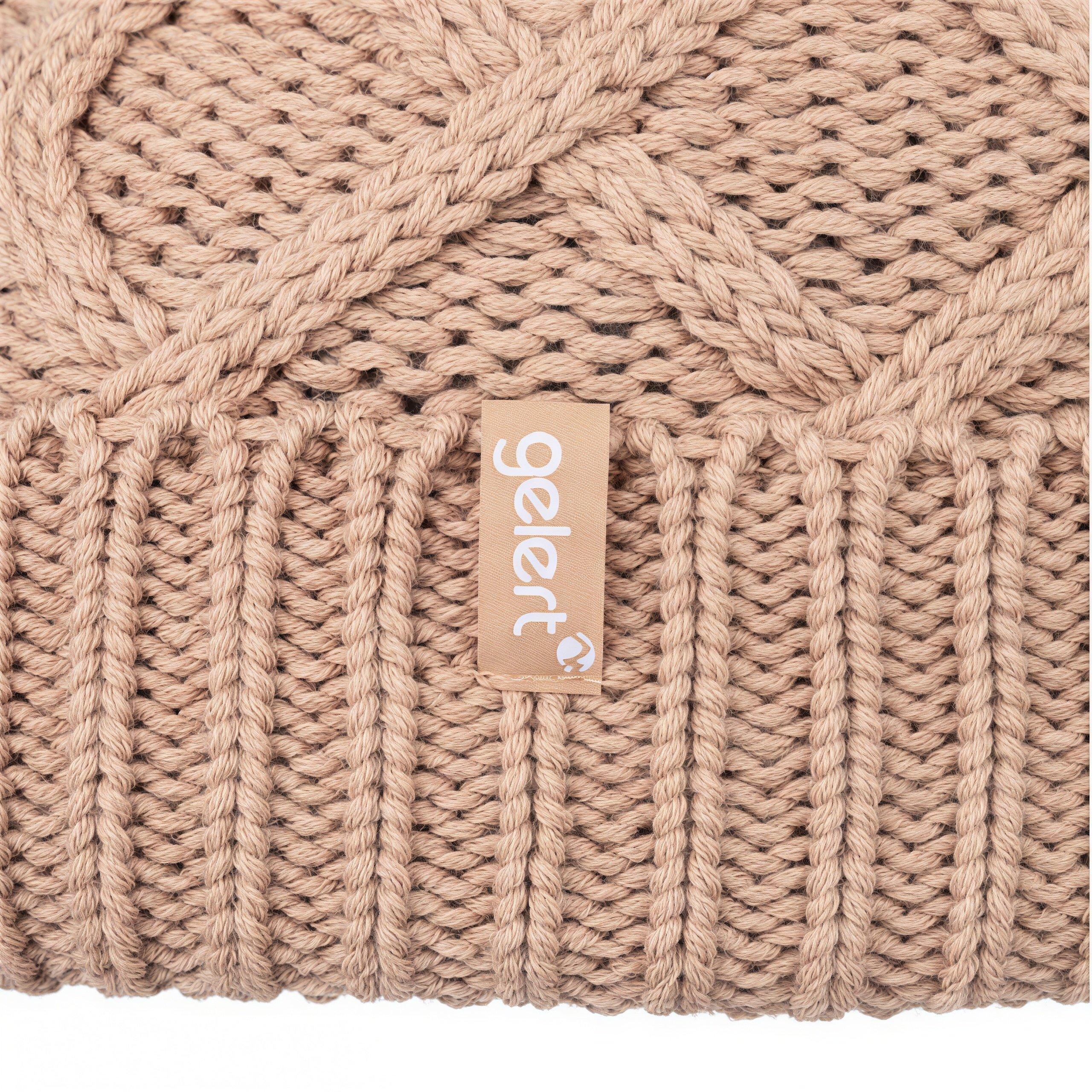 Sand - Gelert - Womens Cable Knitted Beanie - 6